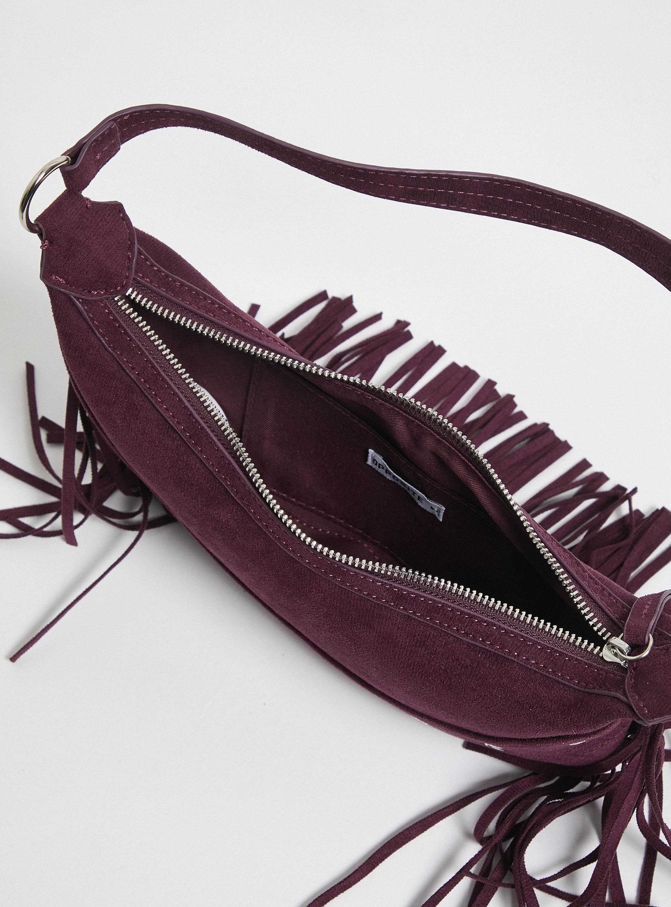 Cartera de Hombro Flecos y Ojetillos-5