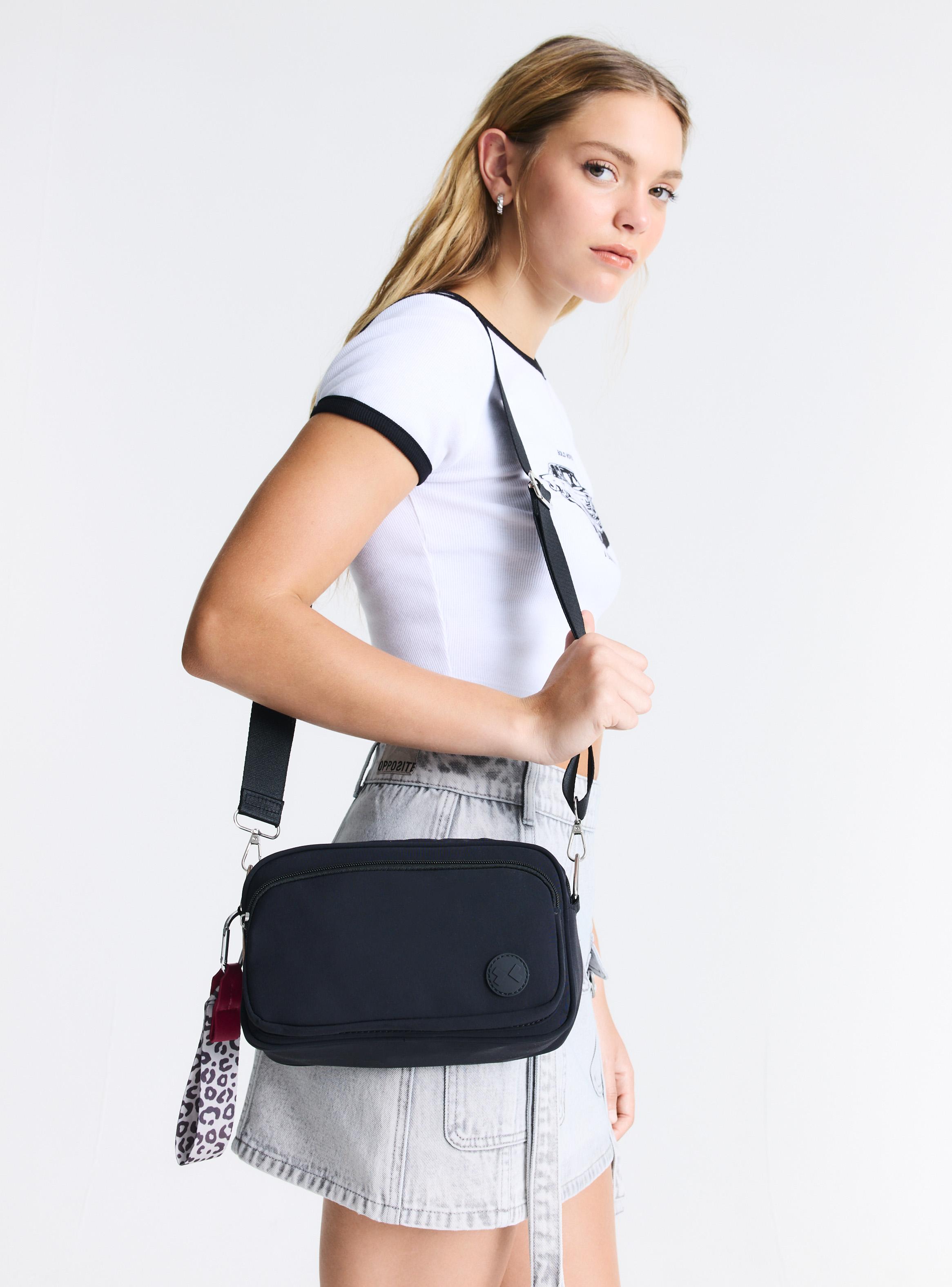 Cartera Crossbody con Forro Estampado-5