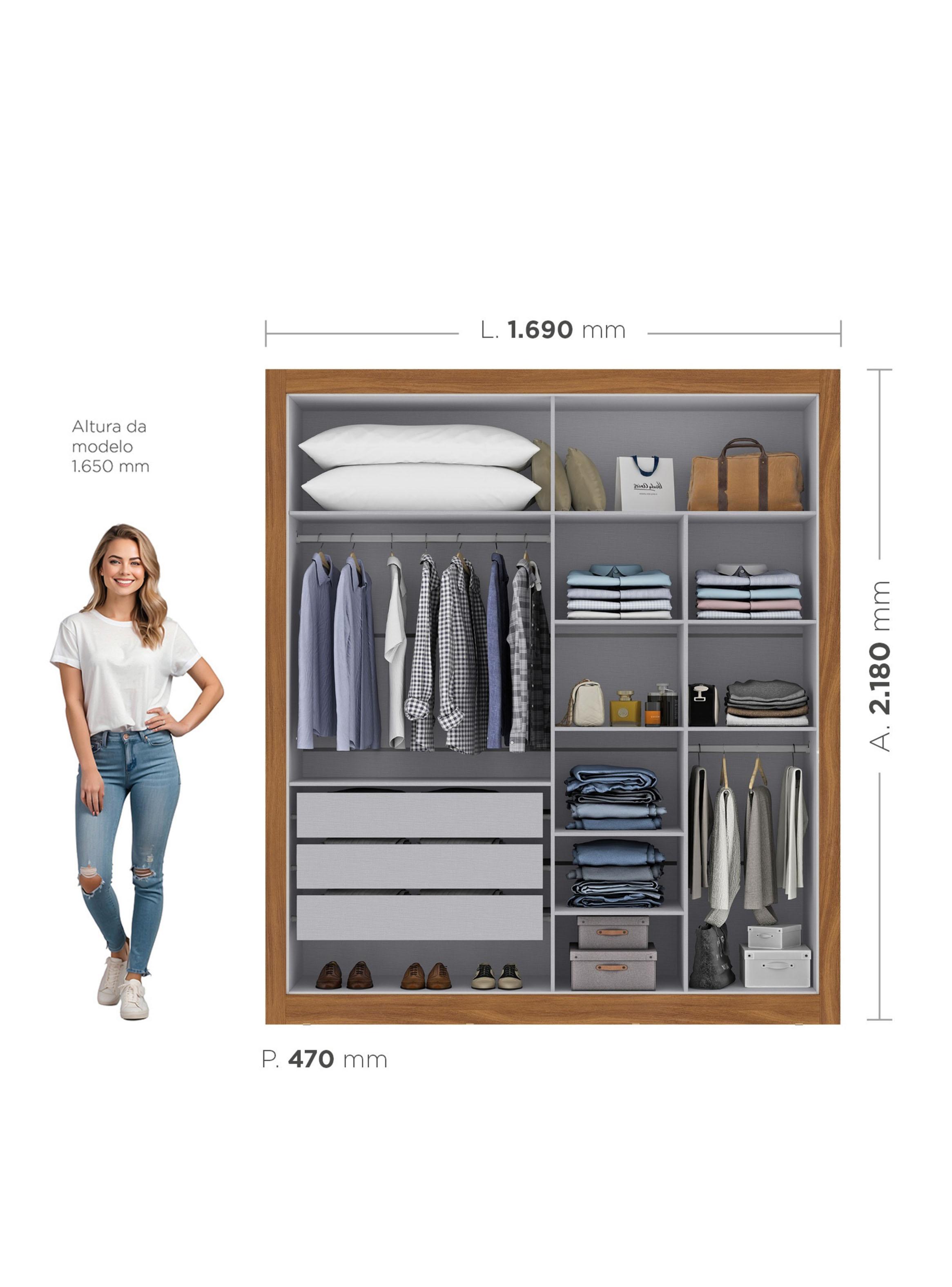 Clóset Cannes 4 Puertas 3 Cajones-1