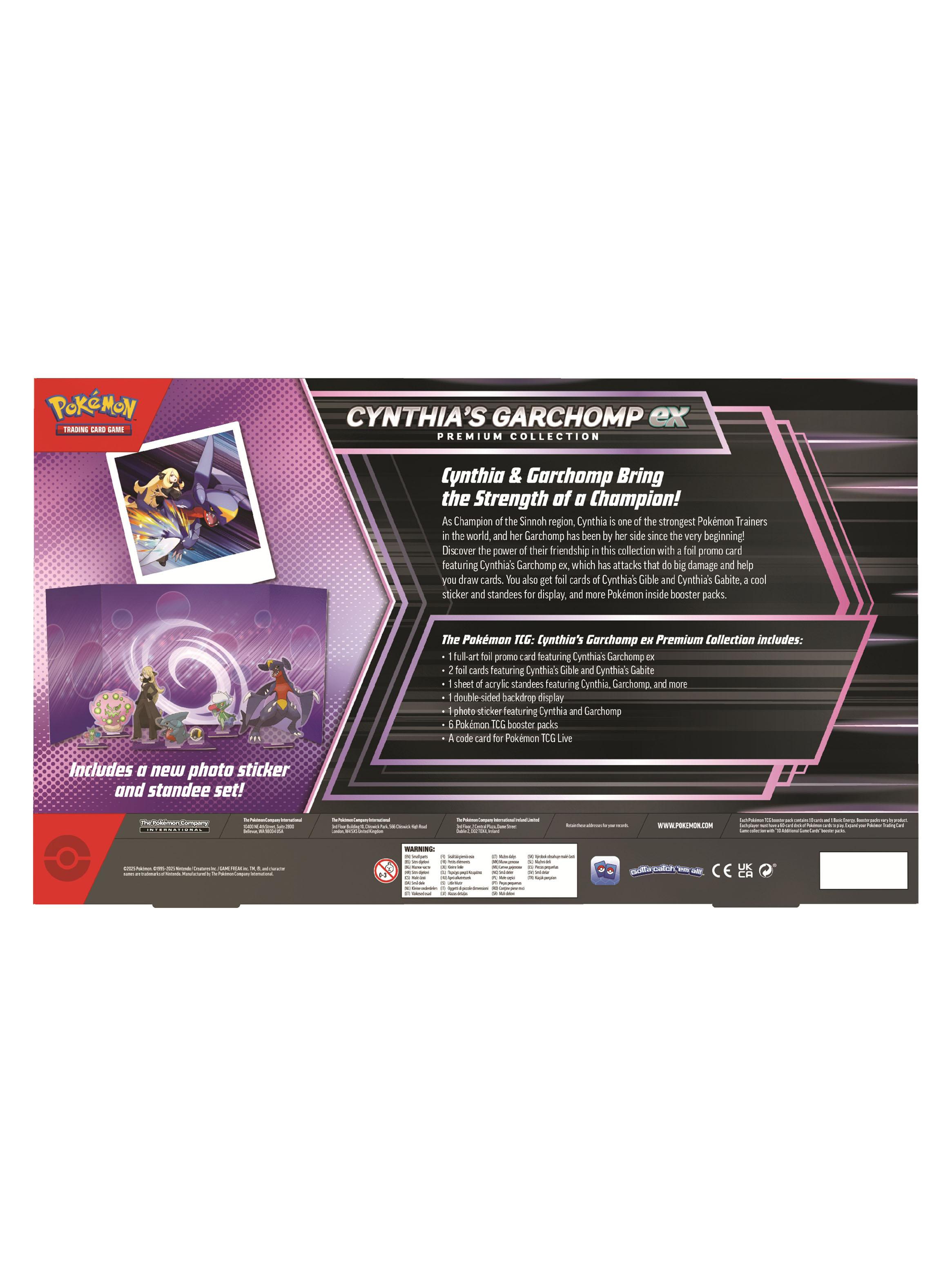 Juego de Cartas Cynthia´s Garchomp Ex Premium Colección-3