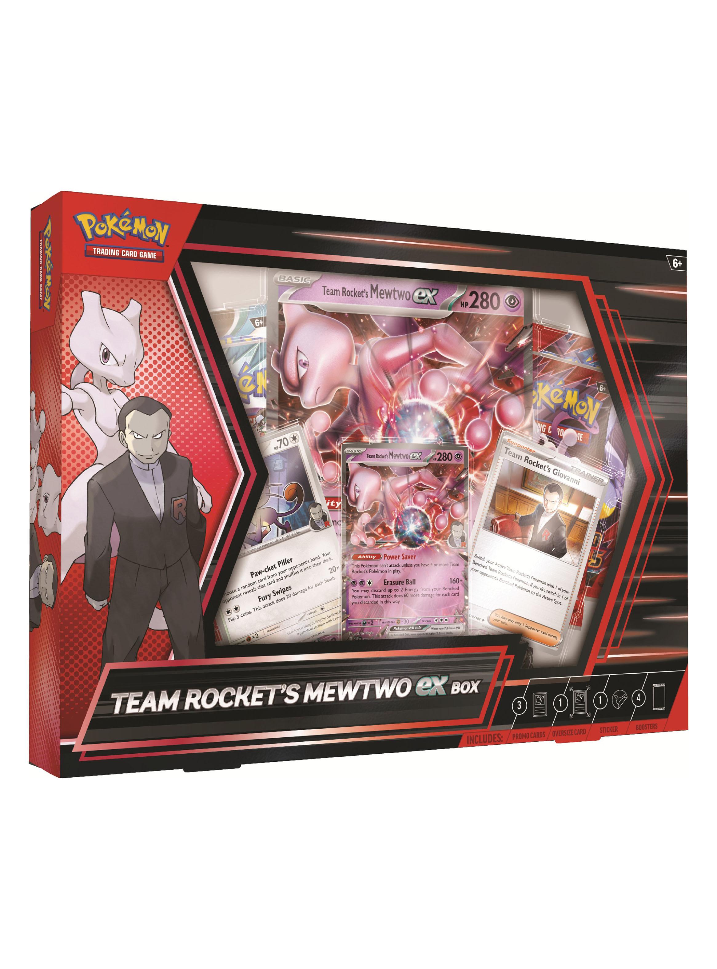 Juego de Cartas Team Rocket Mewtwo Ex Box Español-1
