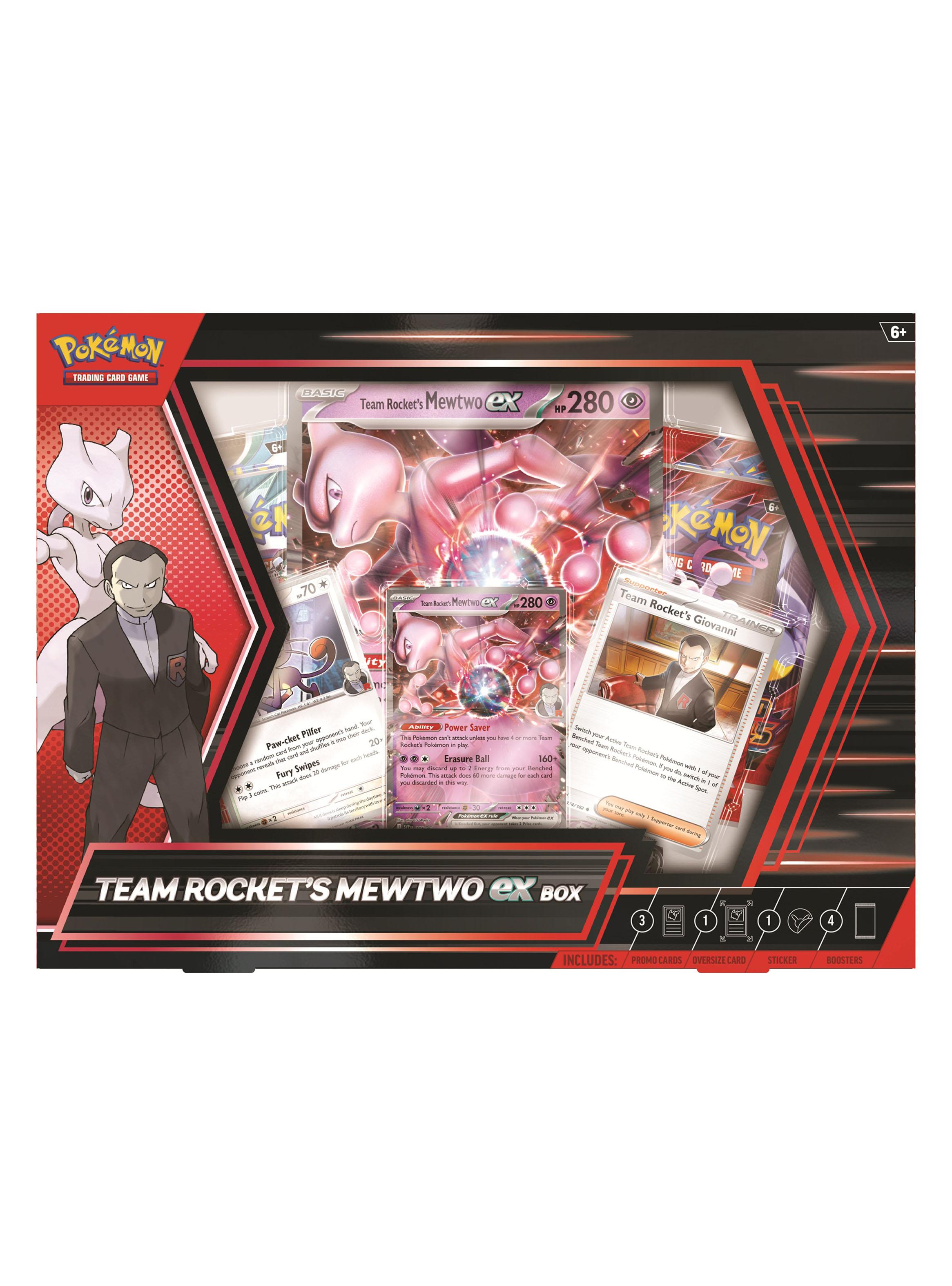 Juego de Cartas Team Rocket Mewtwo Ex Box Español-0