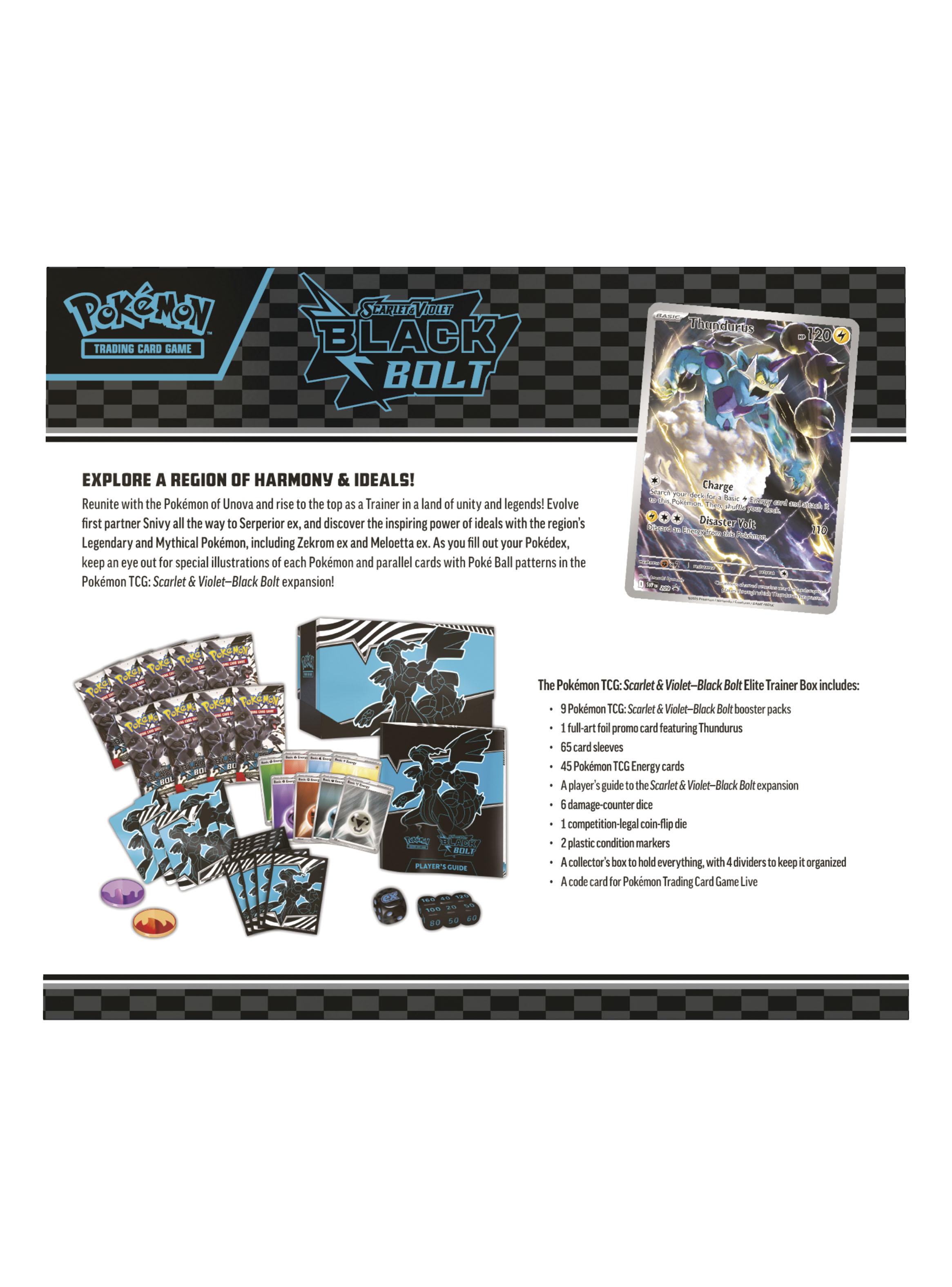 Juego de Cartas Black Bolt Elite Trainer Box Español-2
