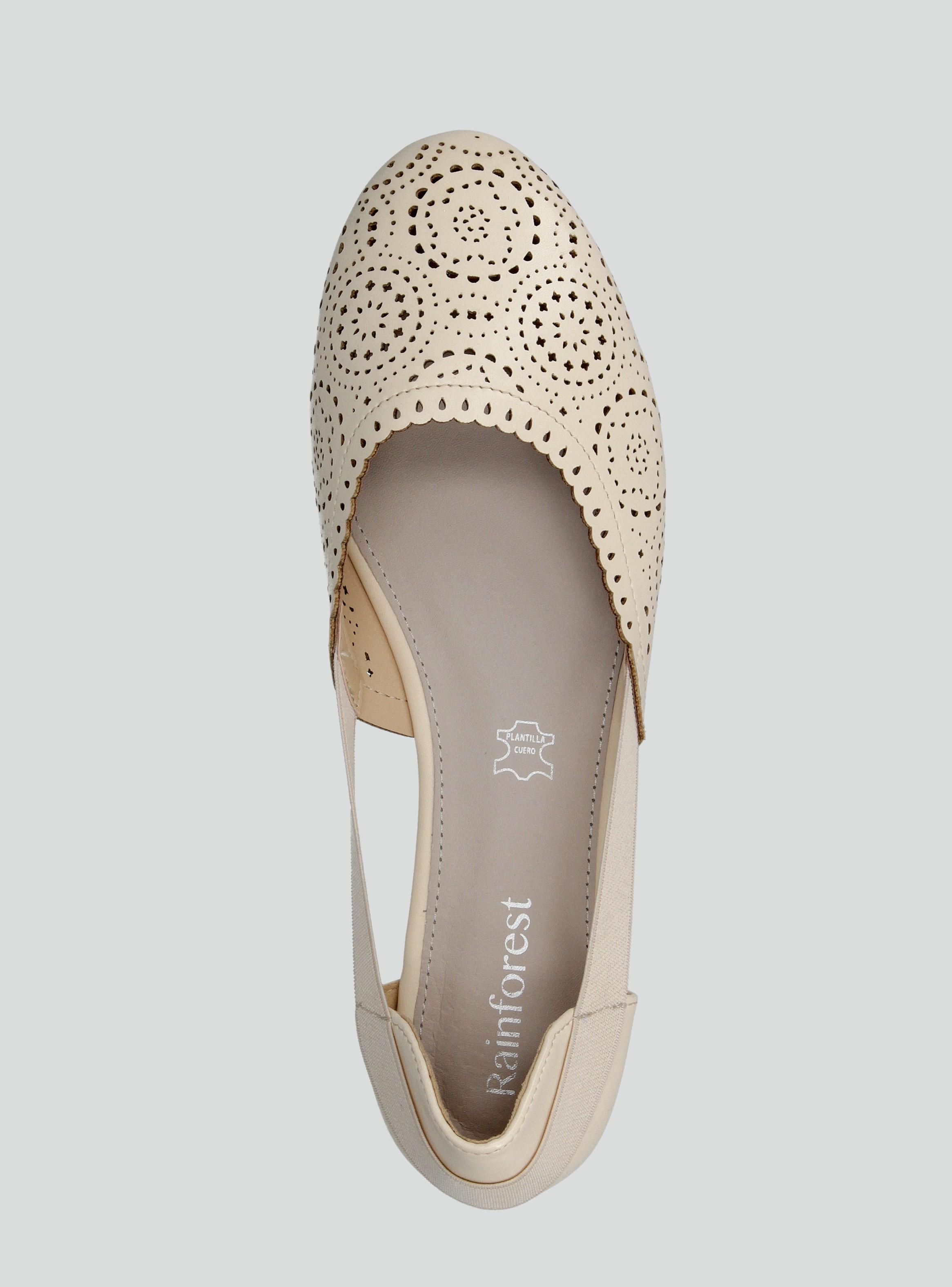 Ballerina Elástico Corte Laser Mujer-2