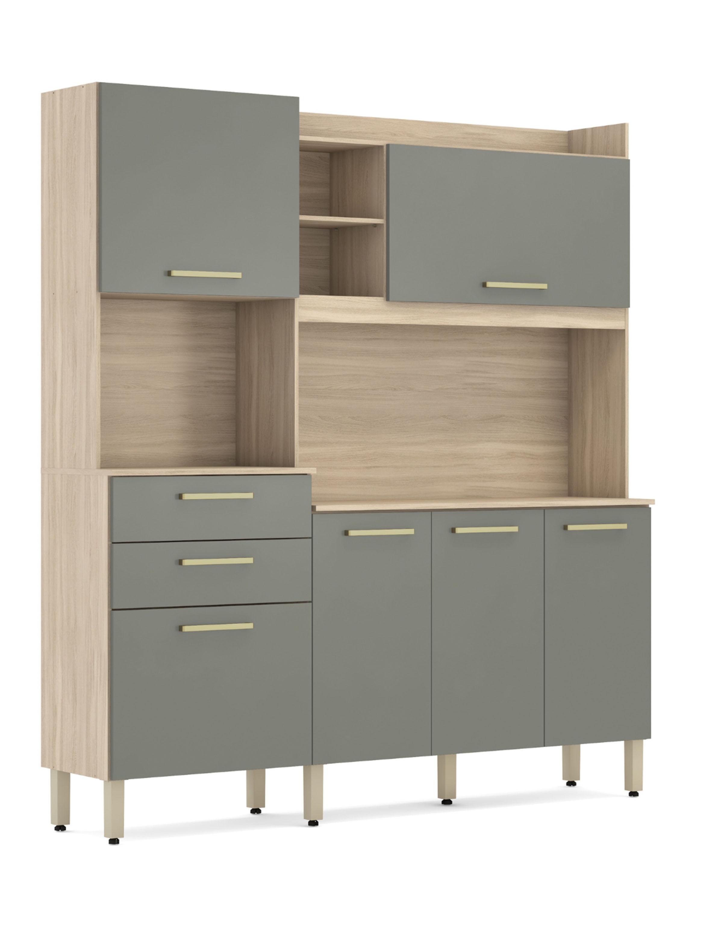 Kit Cocina Select Avena Menta 6 Puertas-2