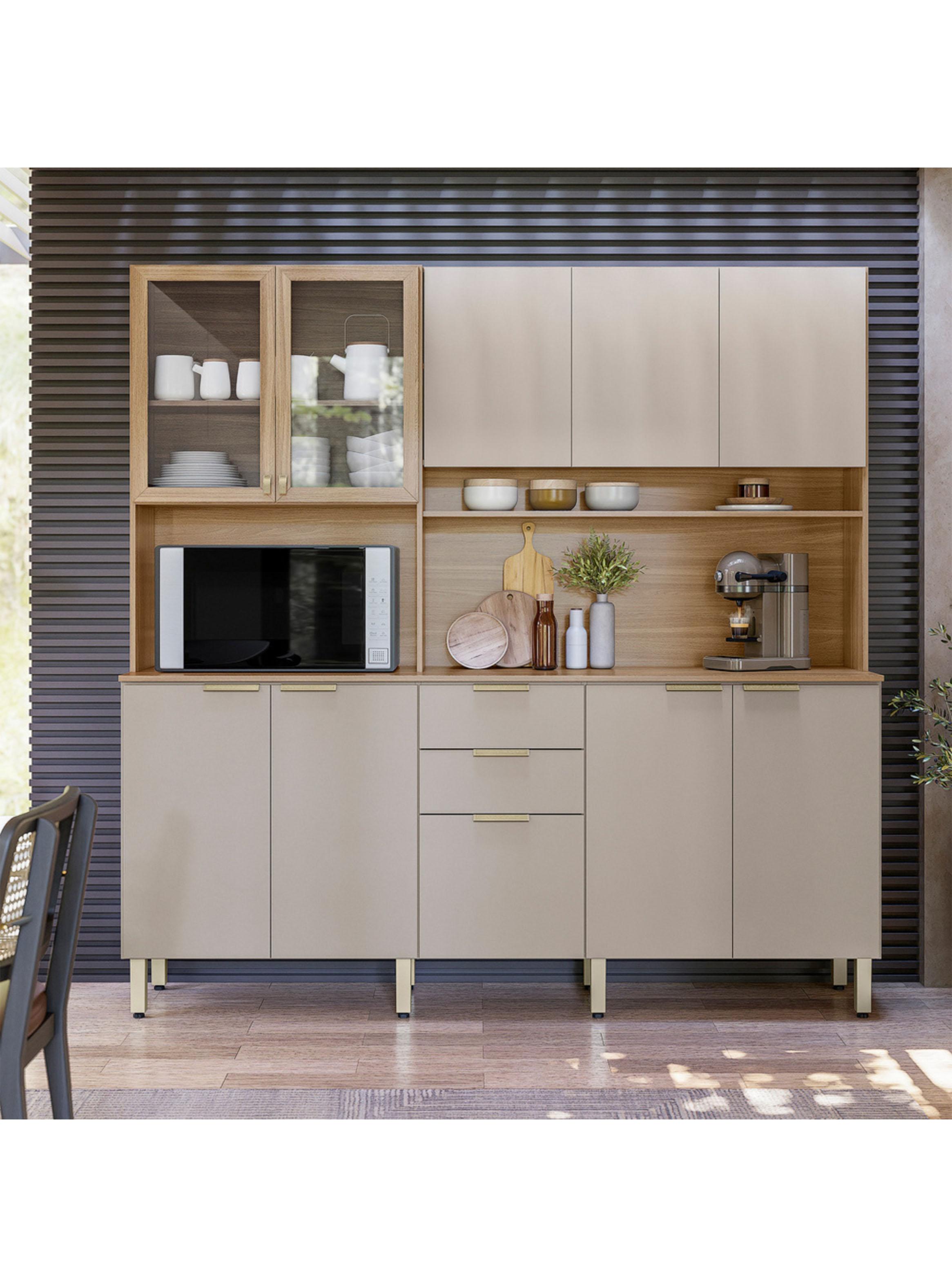 Kit Cocina Amora Almendra 10 Puertas-4