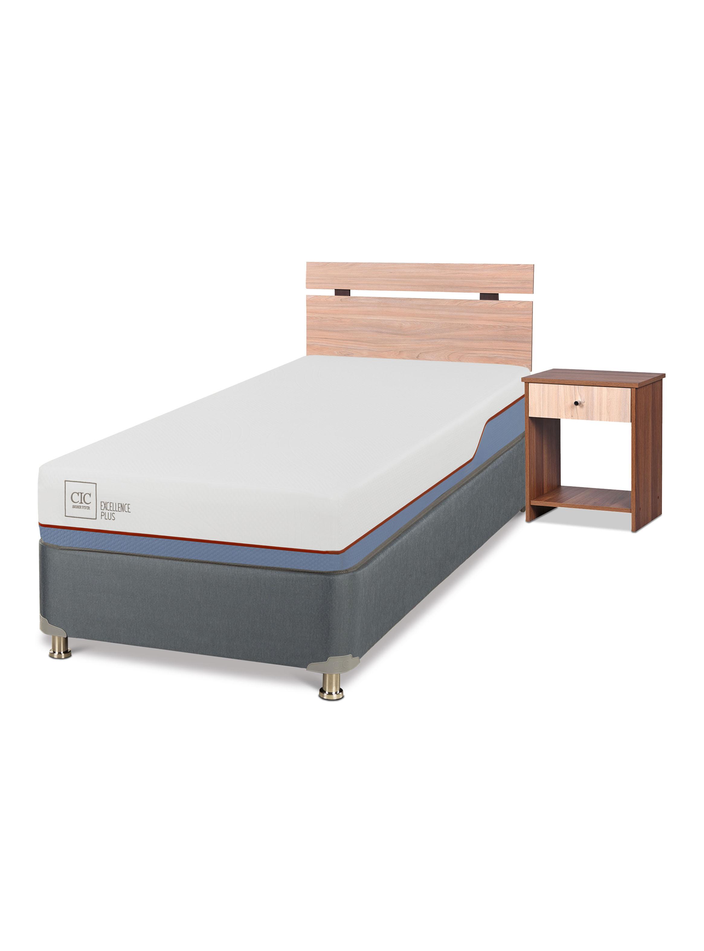 Cama Americana Excellence Plus 1 Plaza y Set de Muebles Olmo-0