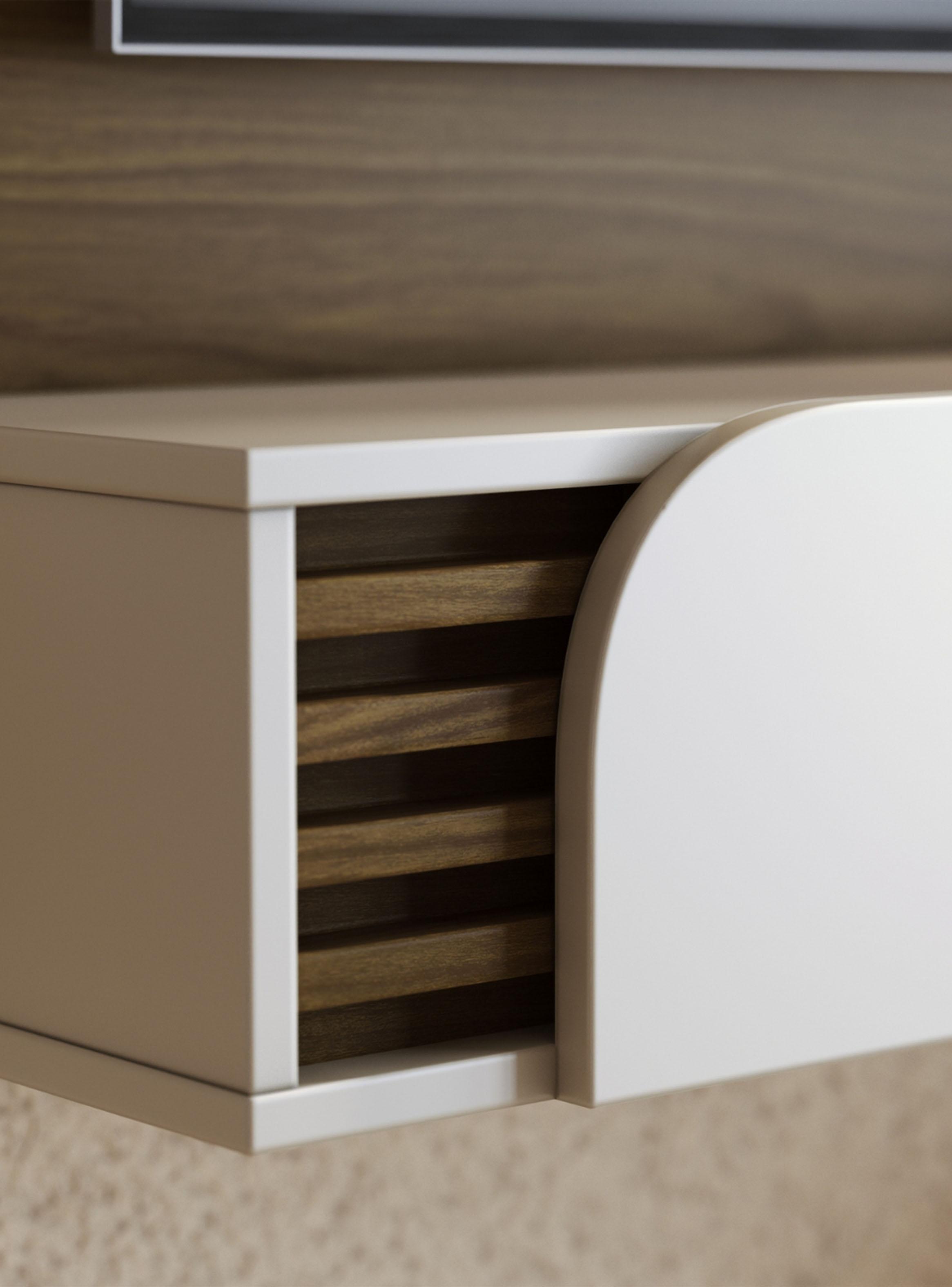 Home TV 65 Aéreo Jurere Almendra Off White-3