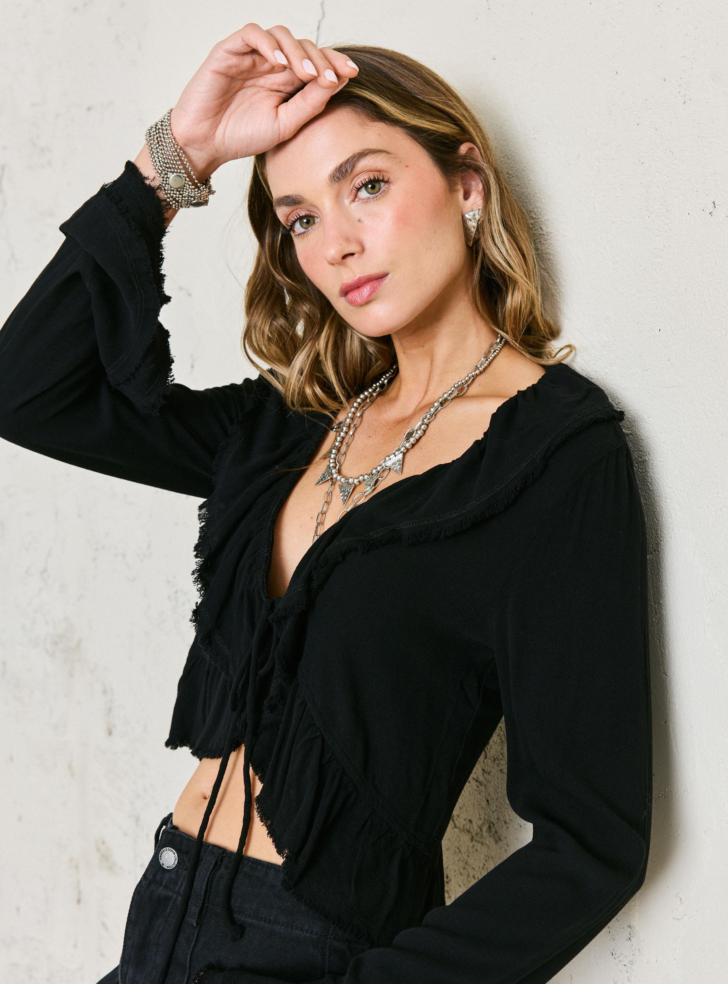 Blusa Look Fluido con Volantes-2