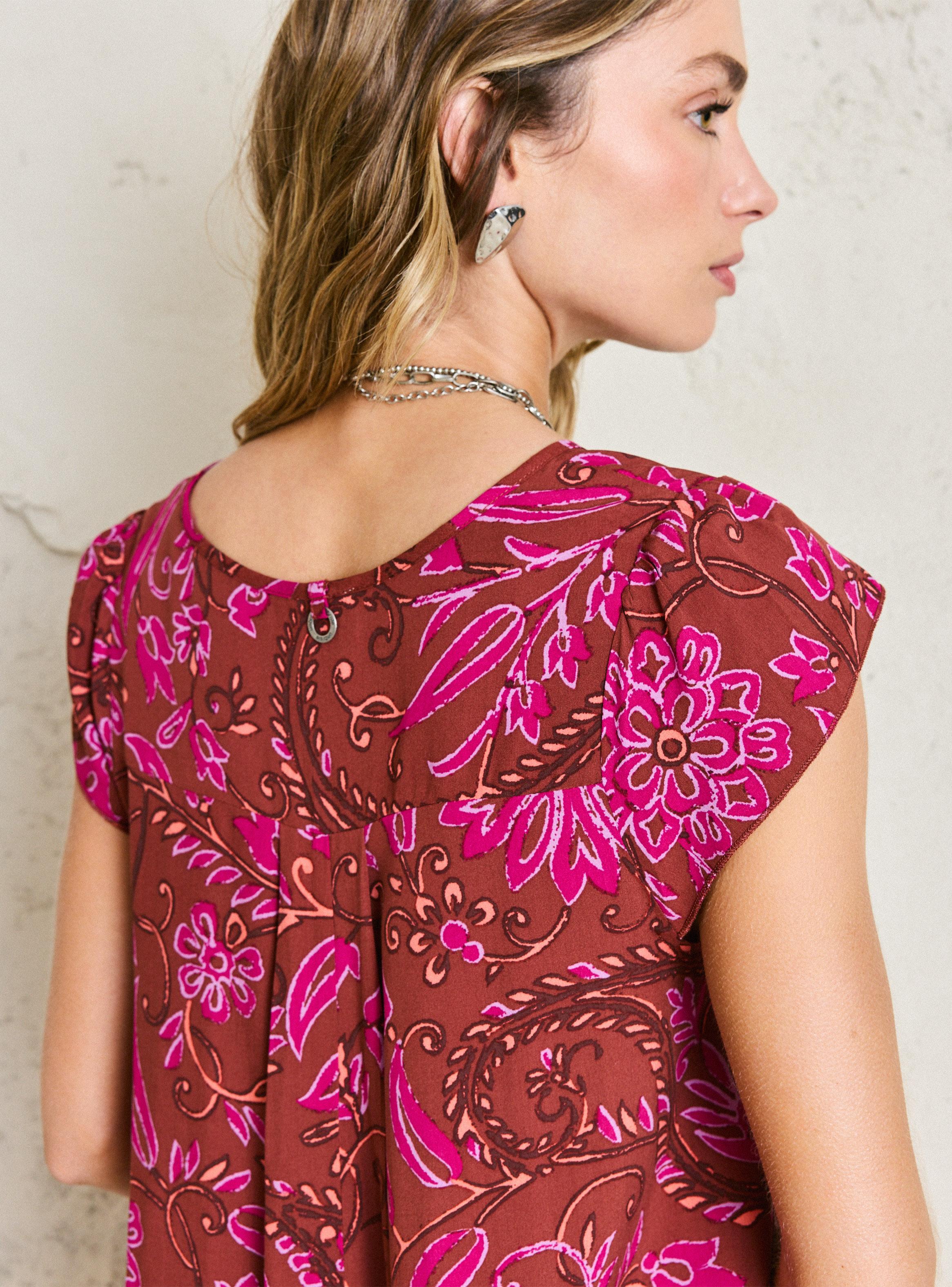 Vestido Mini Oversize Look Relajado Full Estampado-3