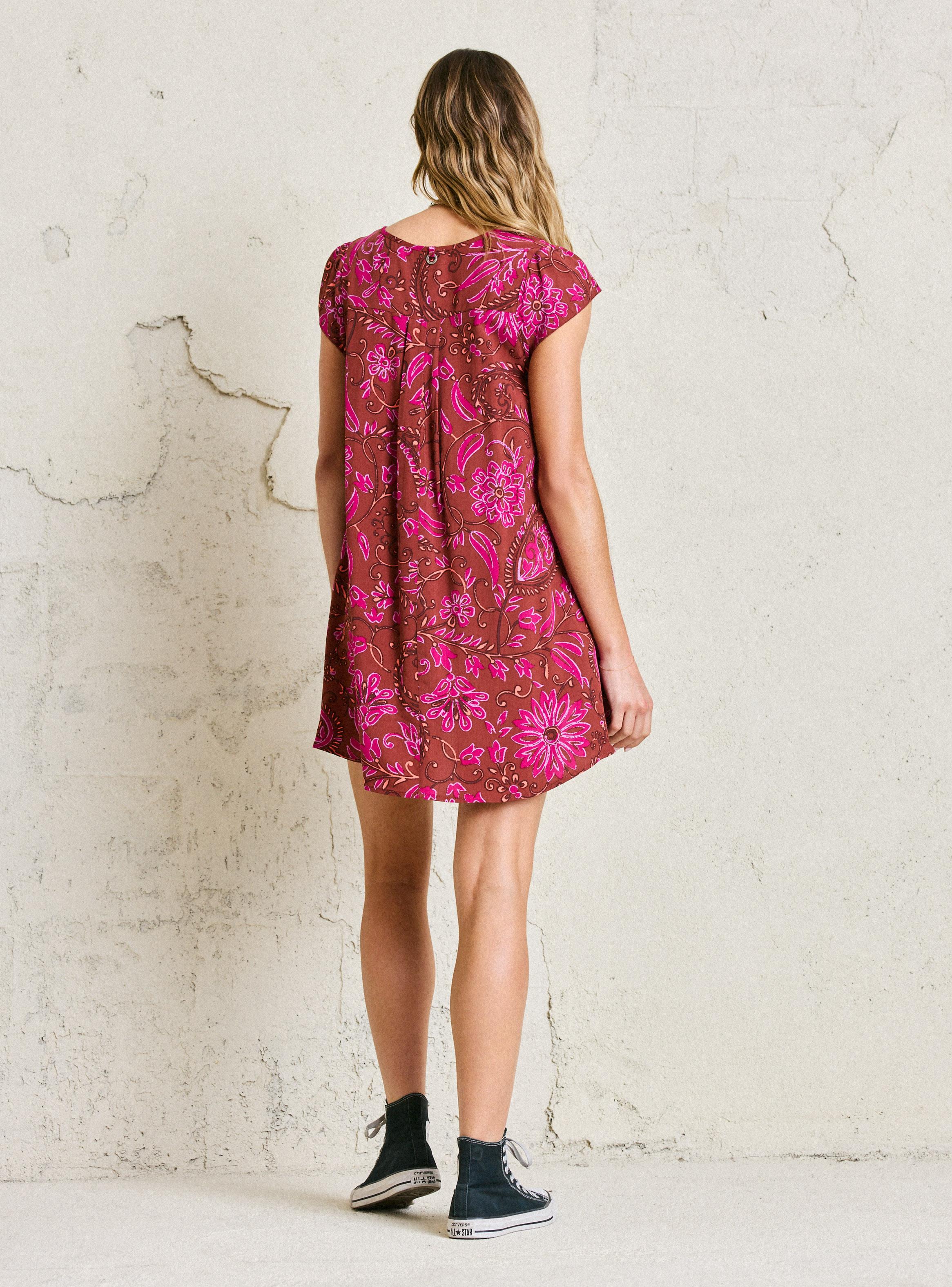 Vestido Mini Oversize Look Relajado Full Estampado-5