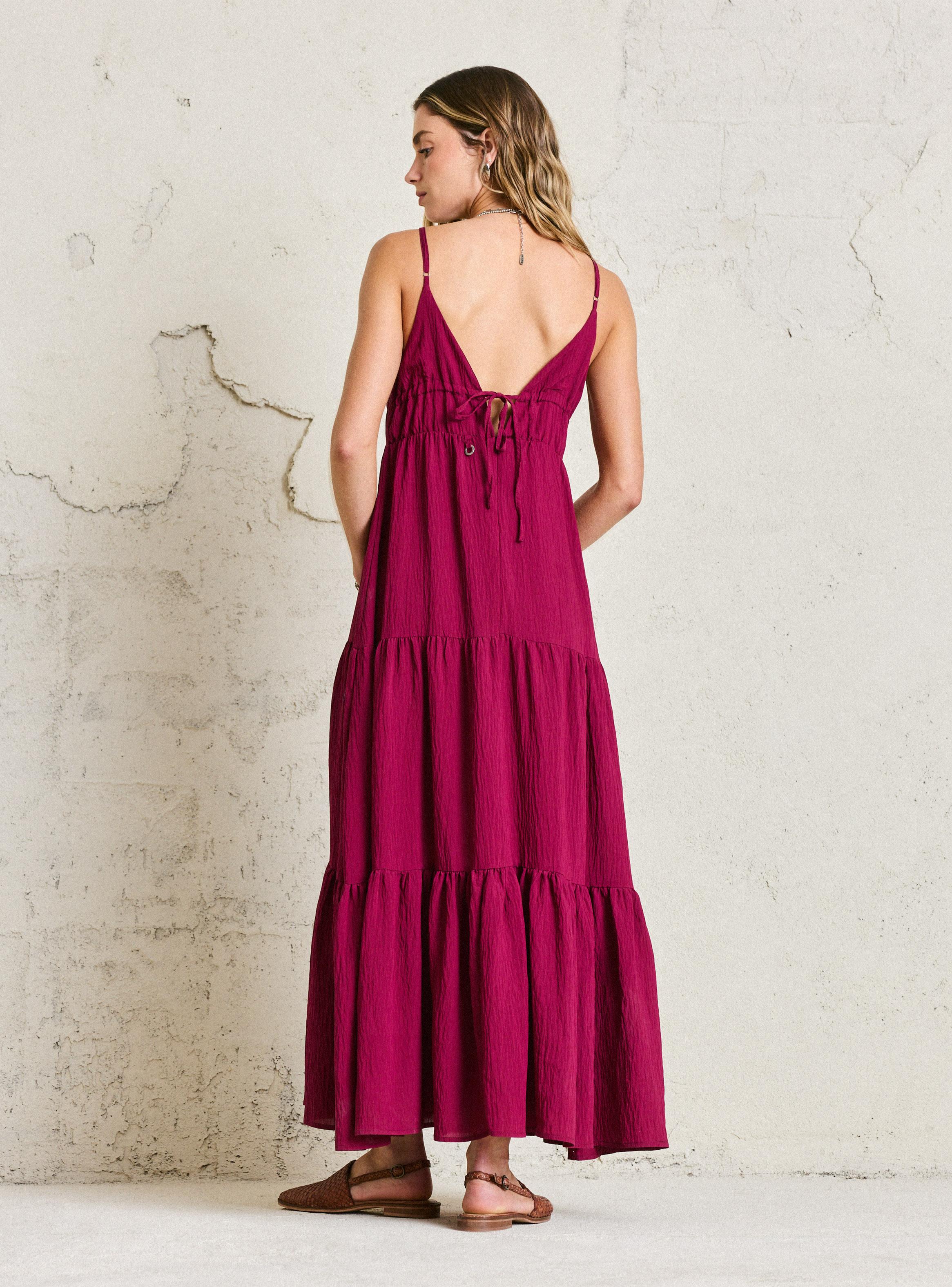 Vestido Maxi Look Seda Crepé-5