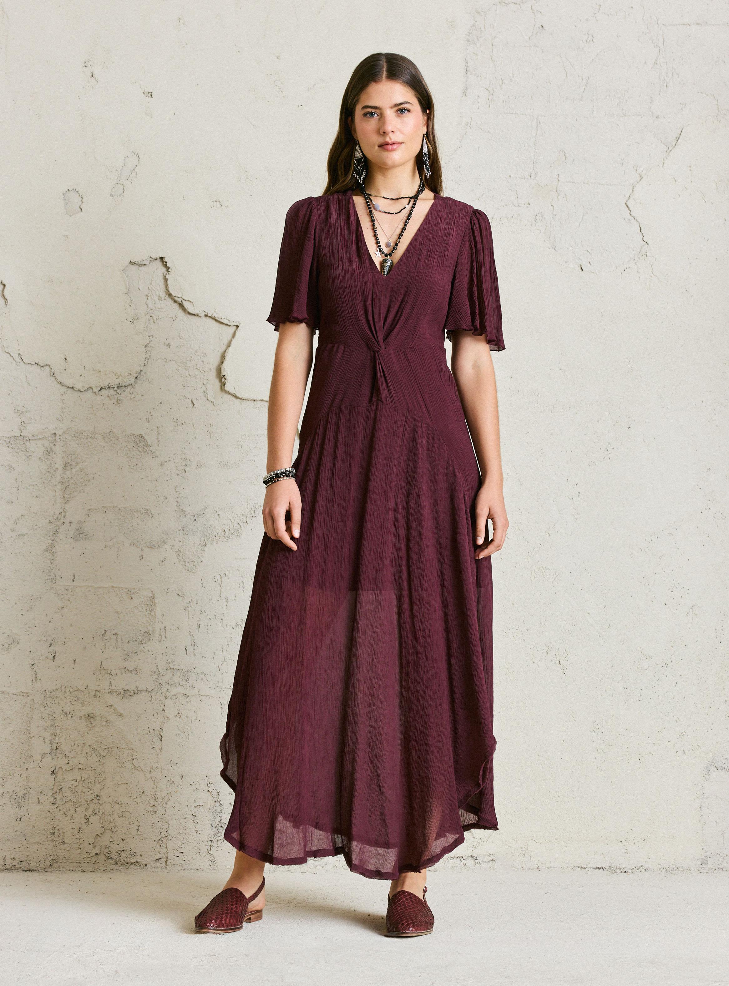 Vestido Nudo Torcido Central Vuelos-4