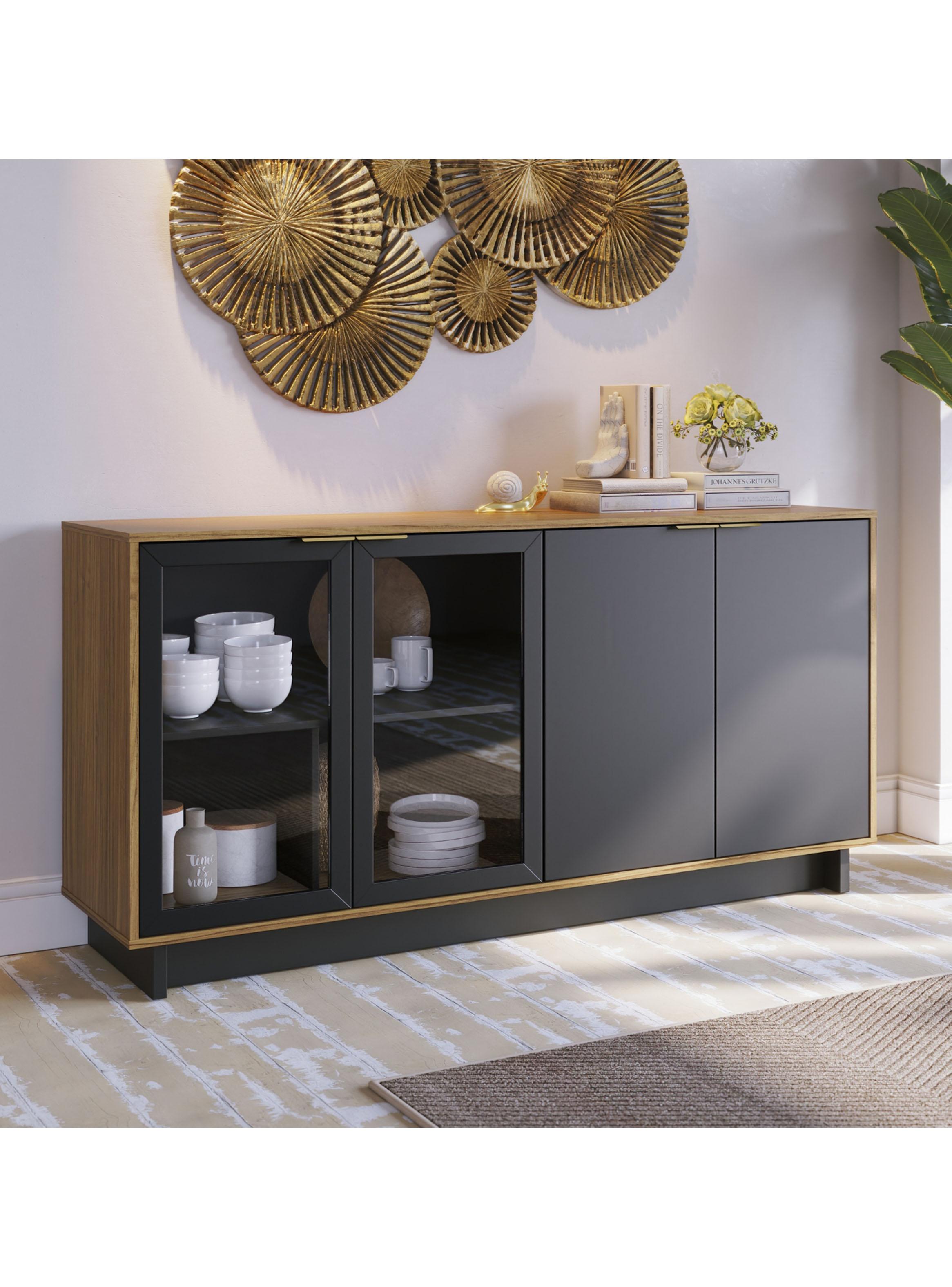 Buffet Vittoria Preto Noce-3