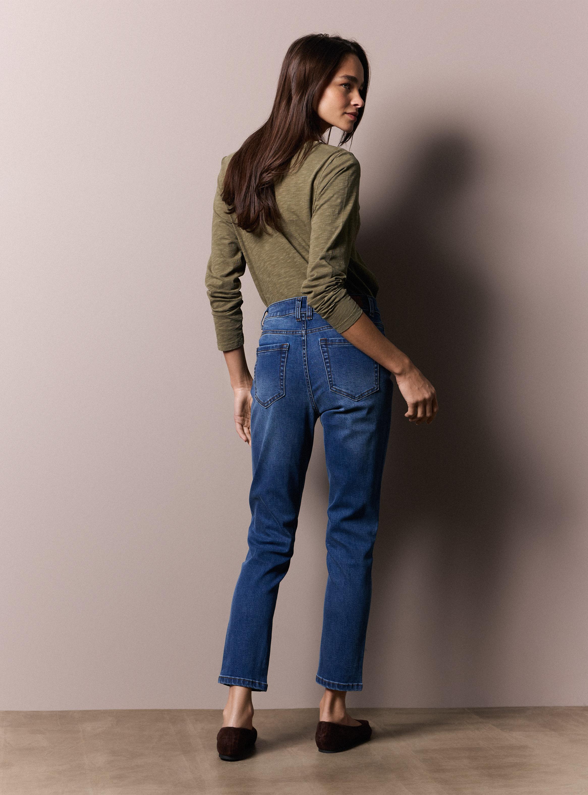 Jeans Skinny Básico Liso-5
