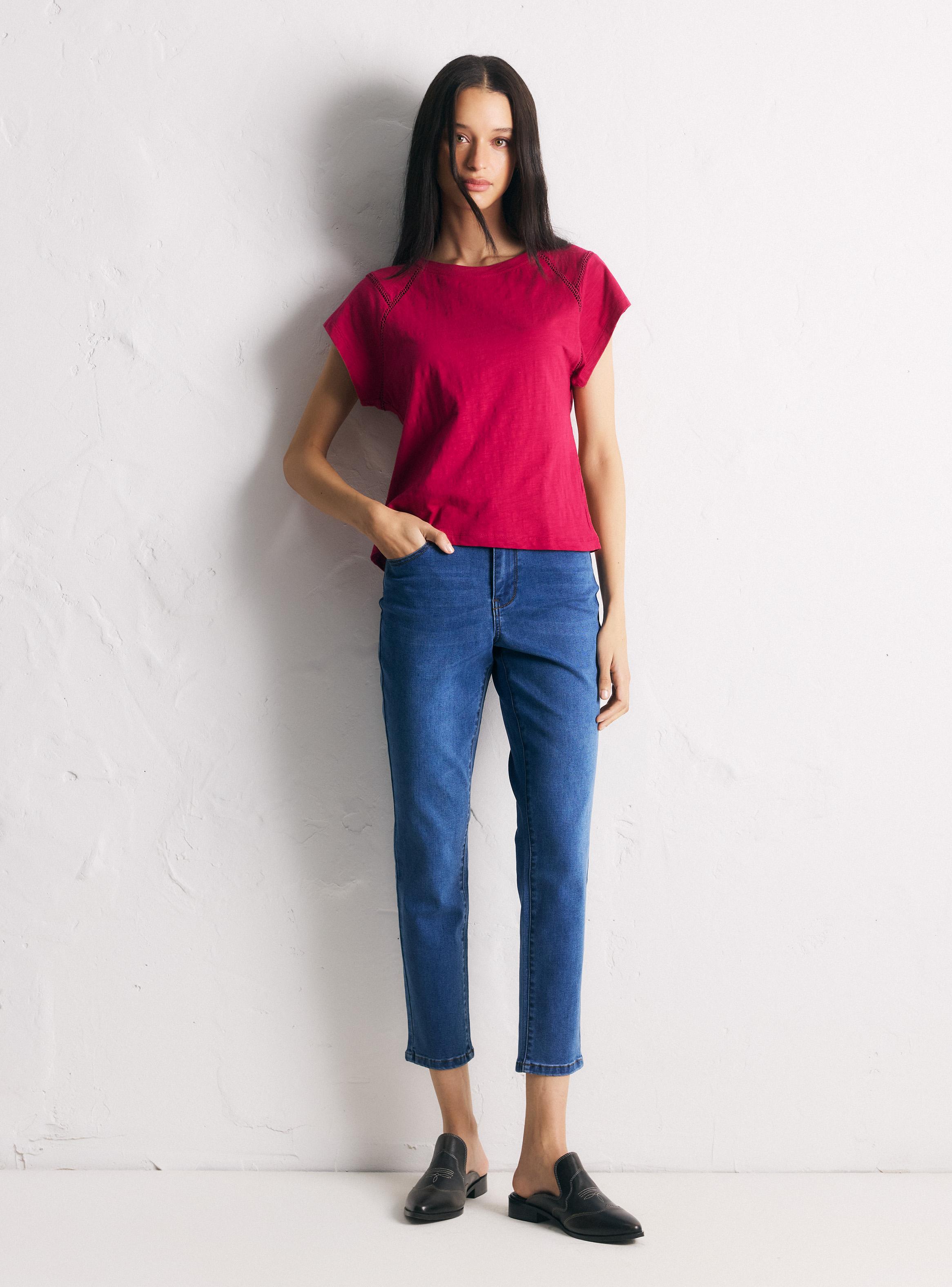 Jeans Skinny Básico Liso-5