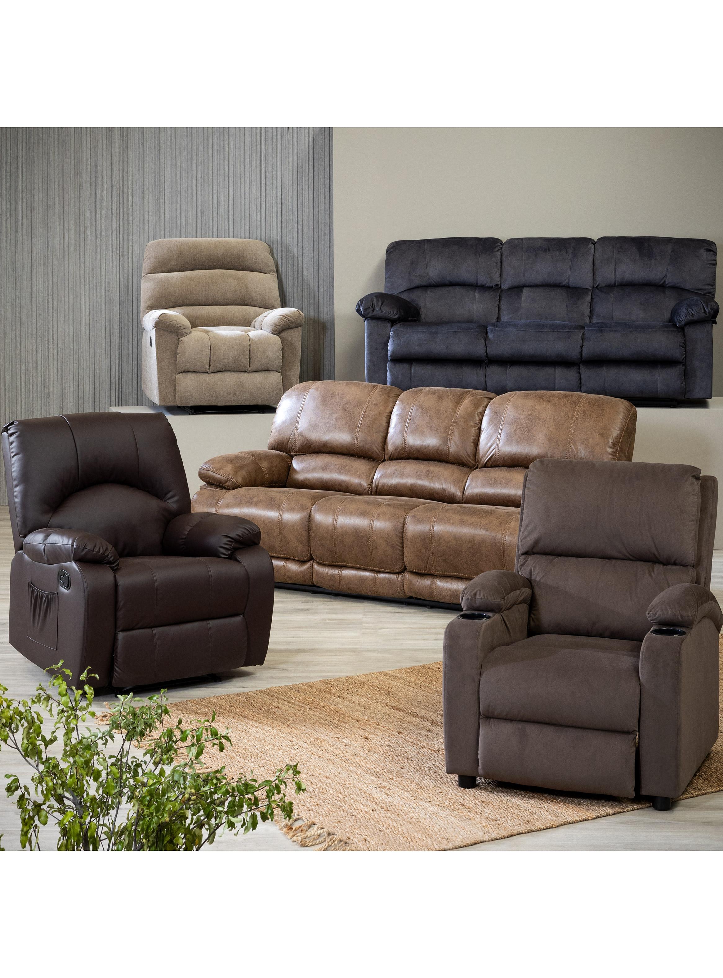 Sofá Reclinable Tela Tyler 3 Cuerpos-8