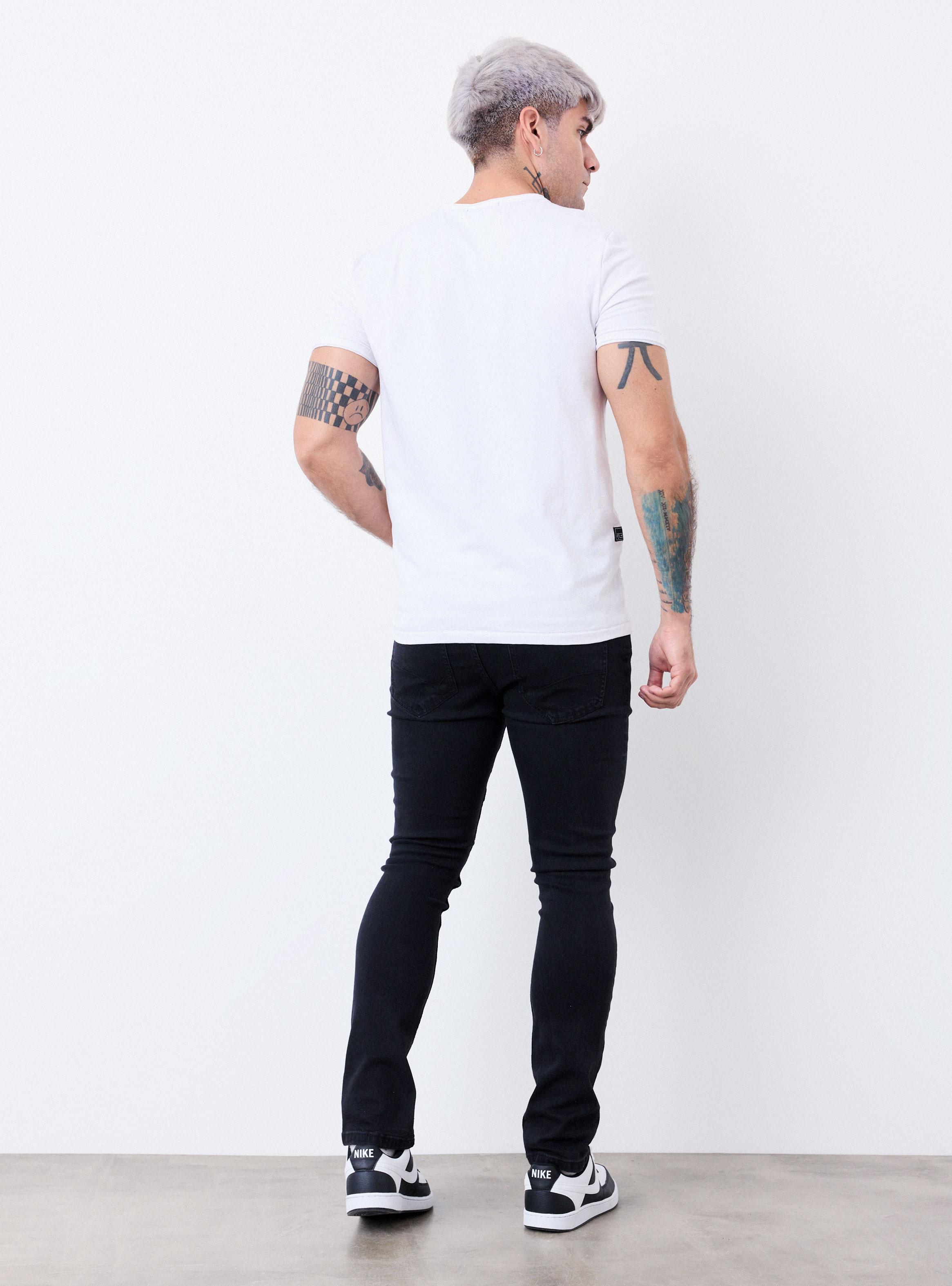 Jeans Básico Dark Skinny Fit-5
