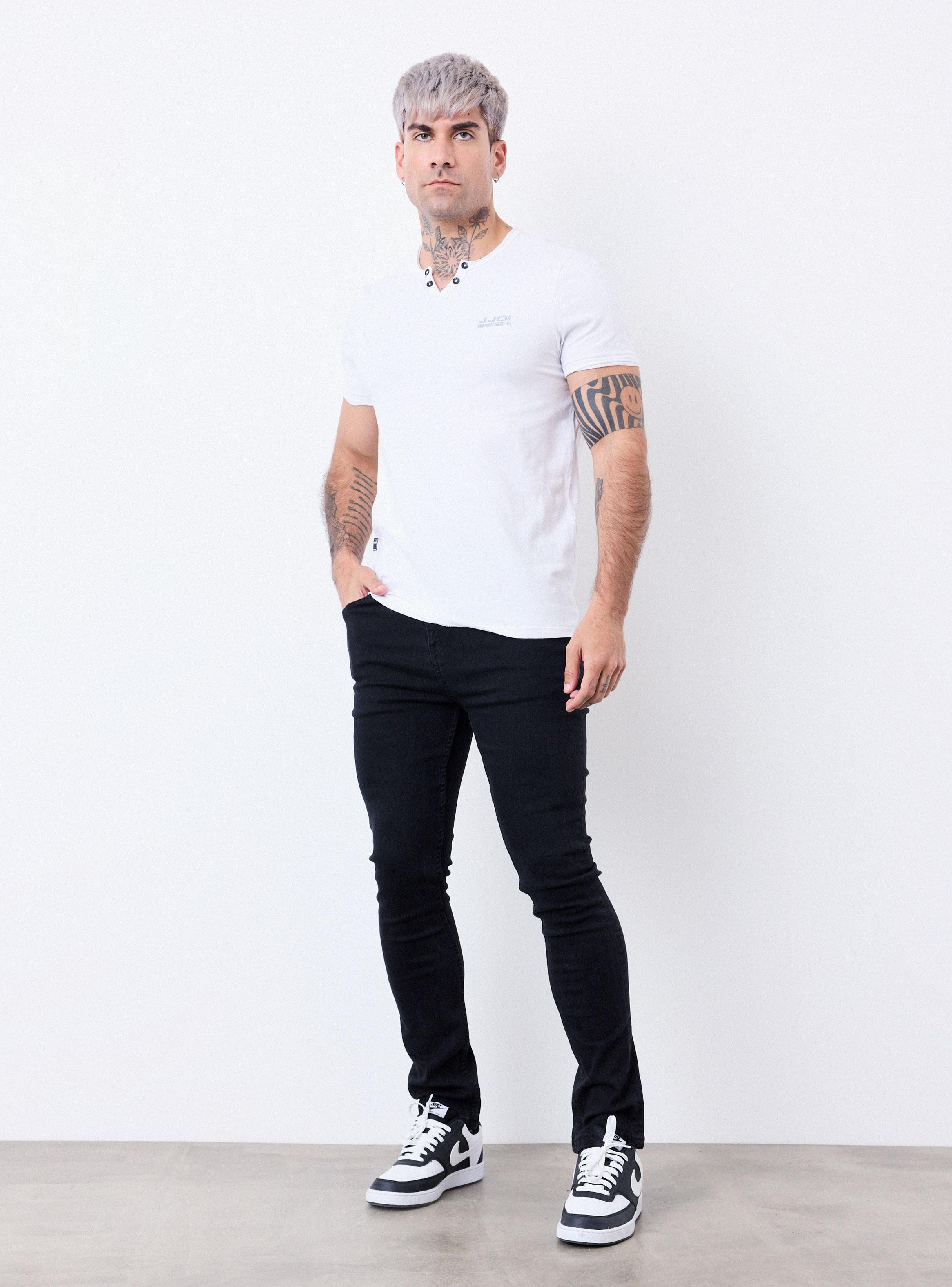 Jeans Básico Dark Skinny Fit-4
