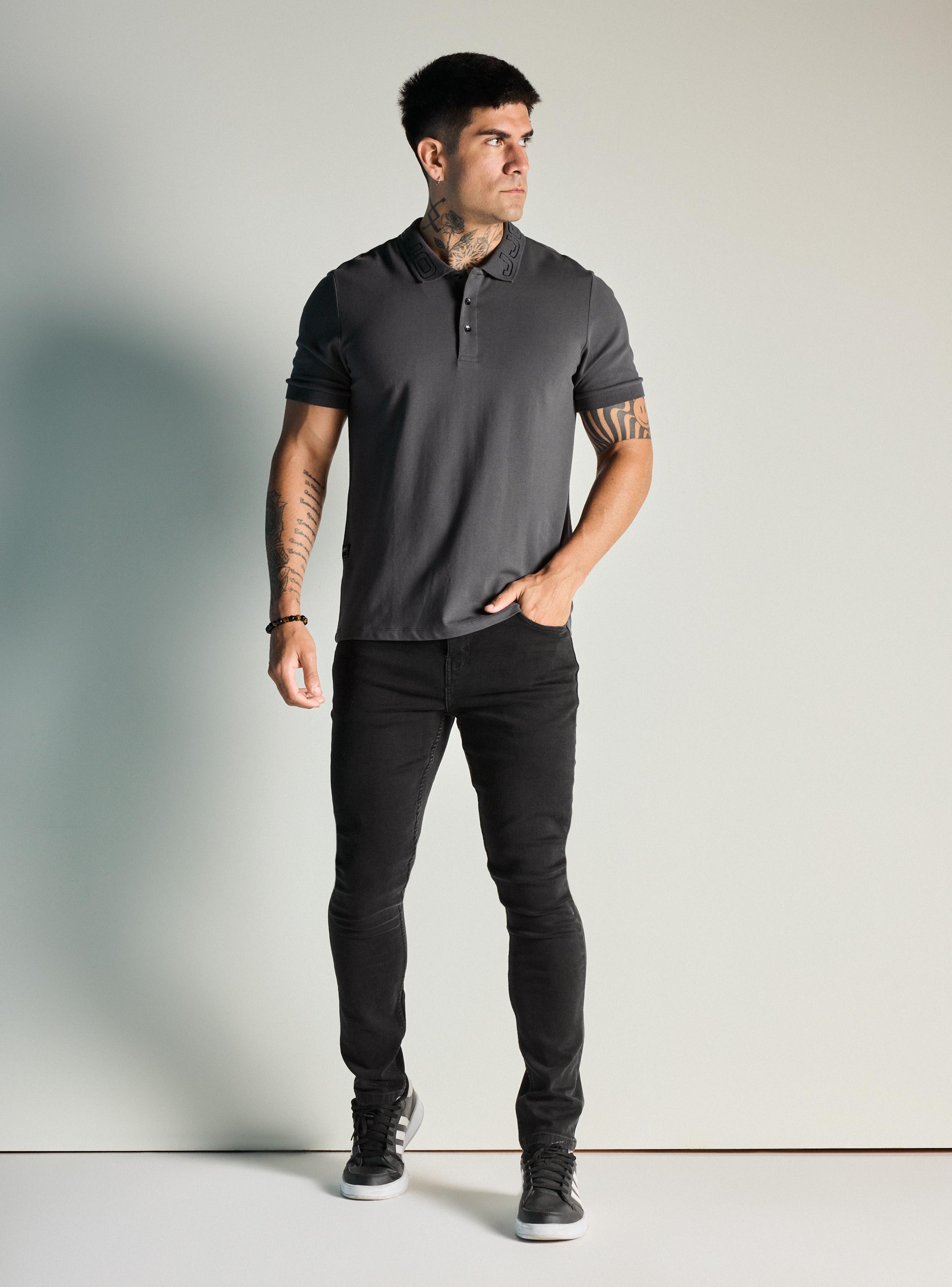 Jeans Básico Dark Skinny Fit-4