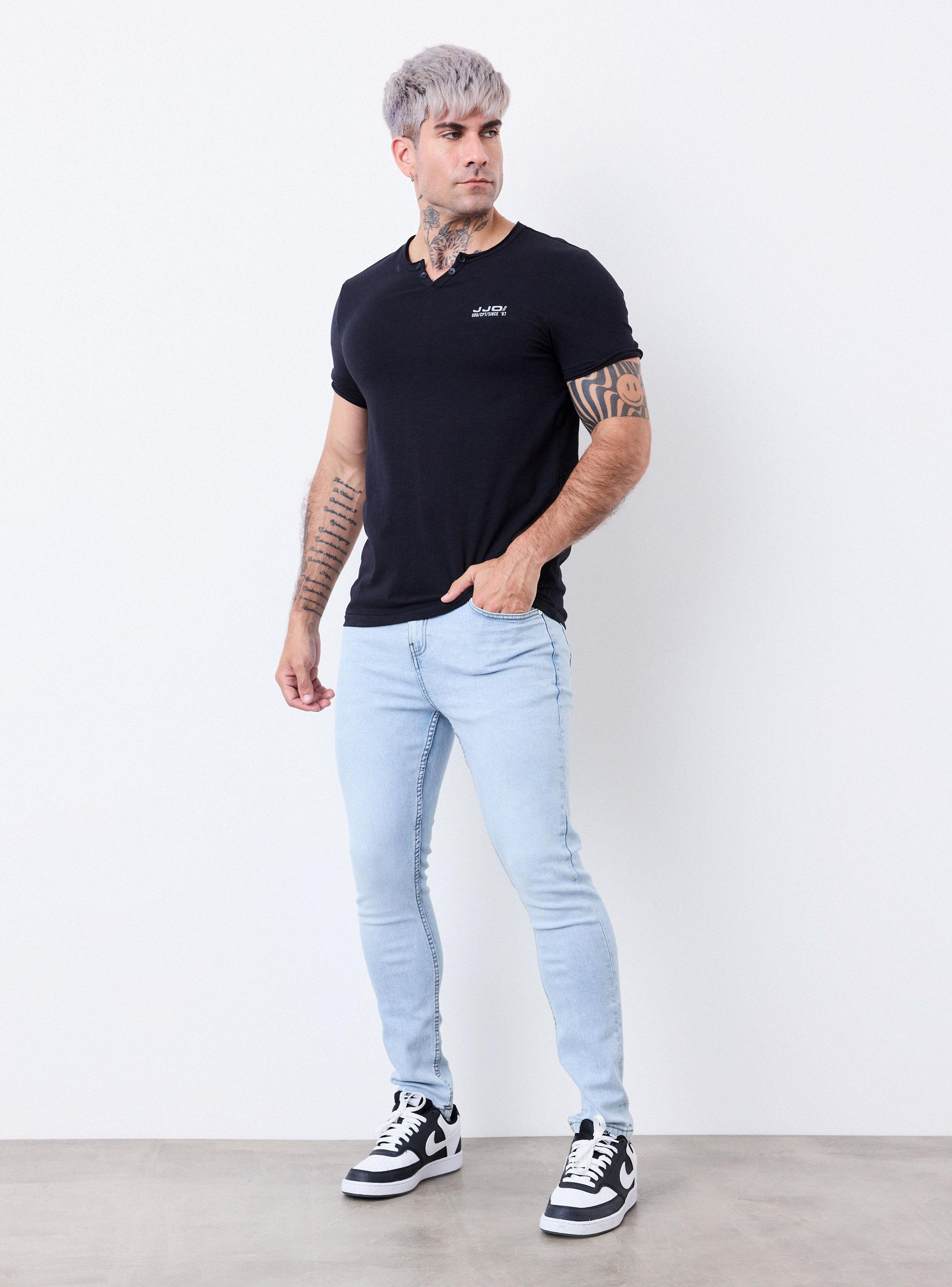 Jeans Básico Tono Claro Super Skinny-4