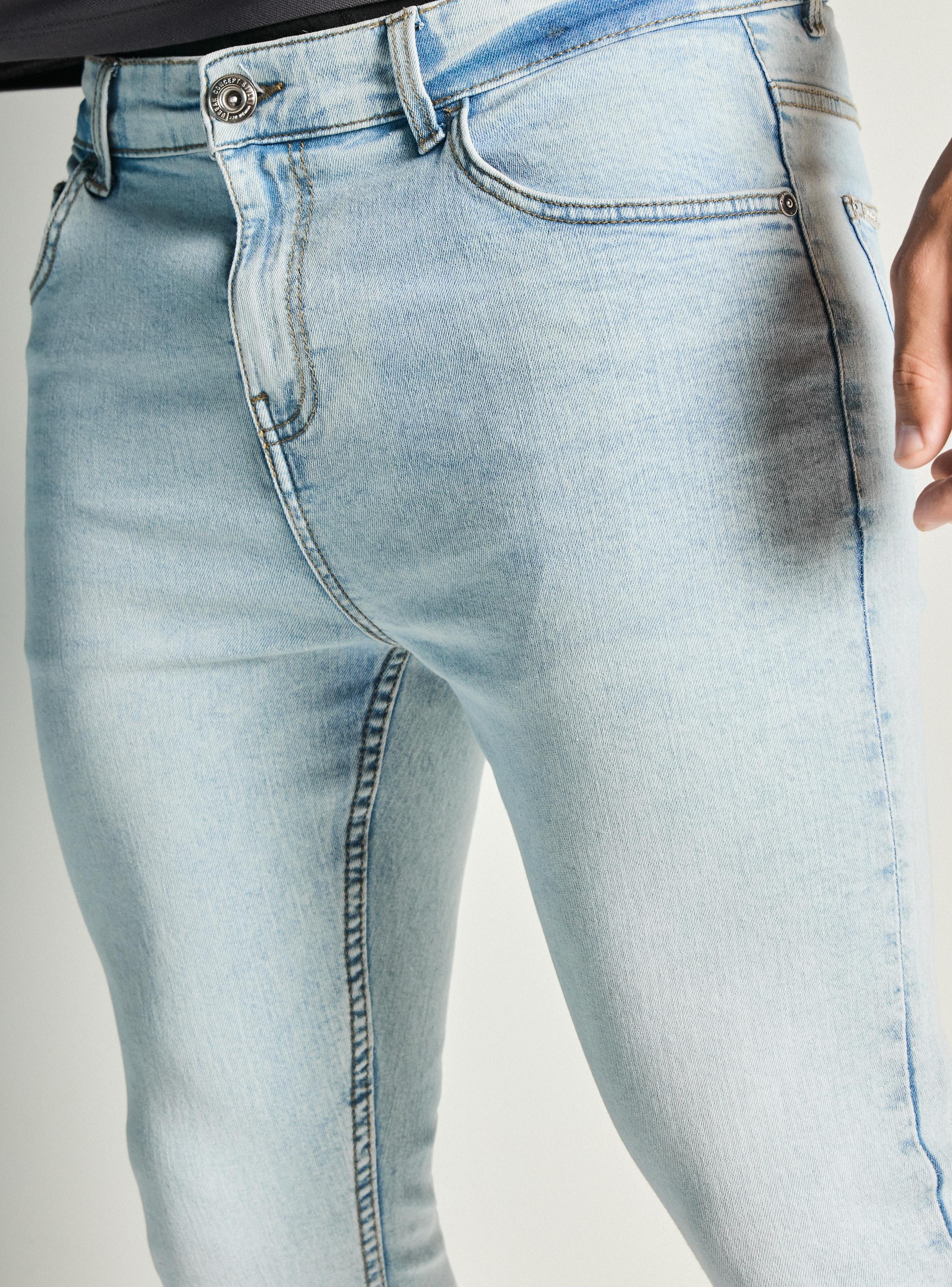 Jeans Básico Tono Claro Super Skinny-2