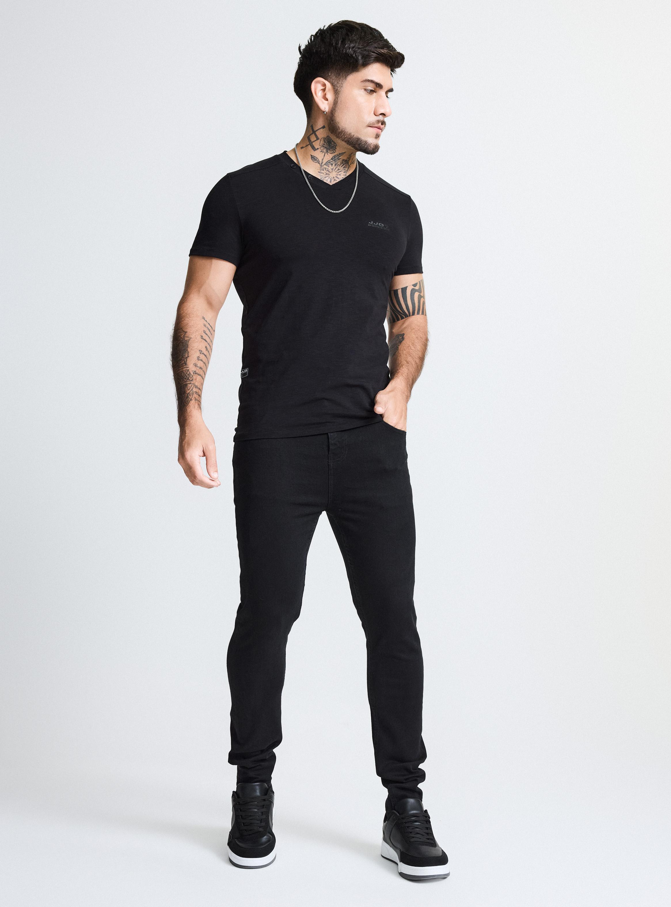Jeans Super Skinny Fit Dark Básico-4