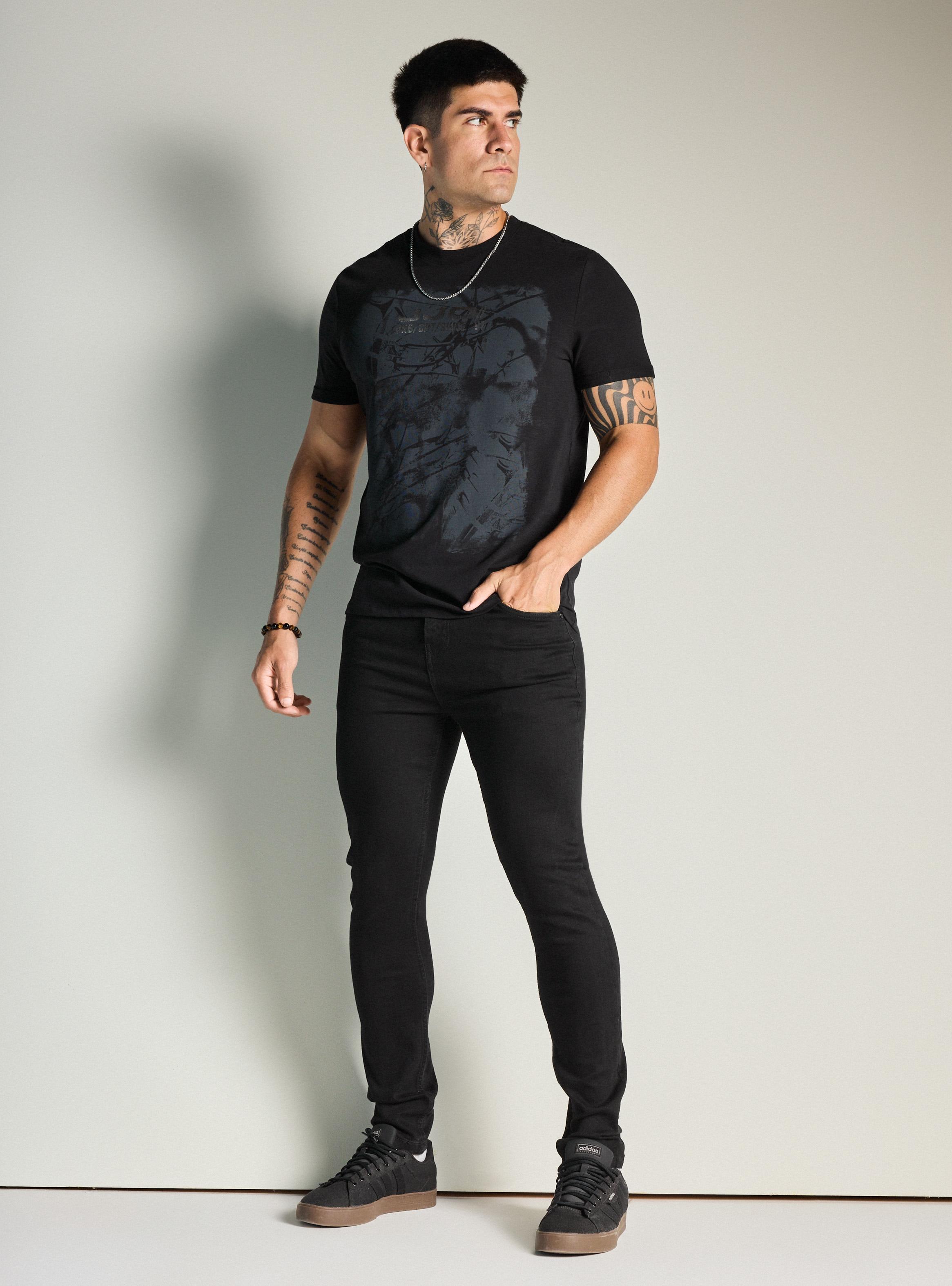 Jeans Básico Dark Super Skinny Fit-4