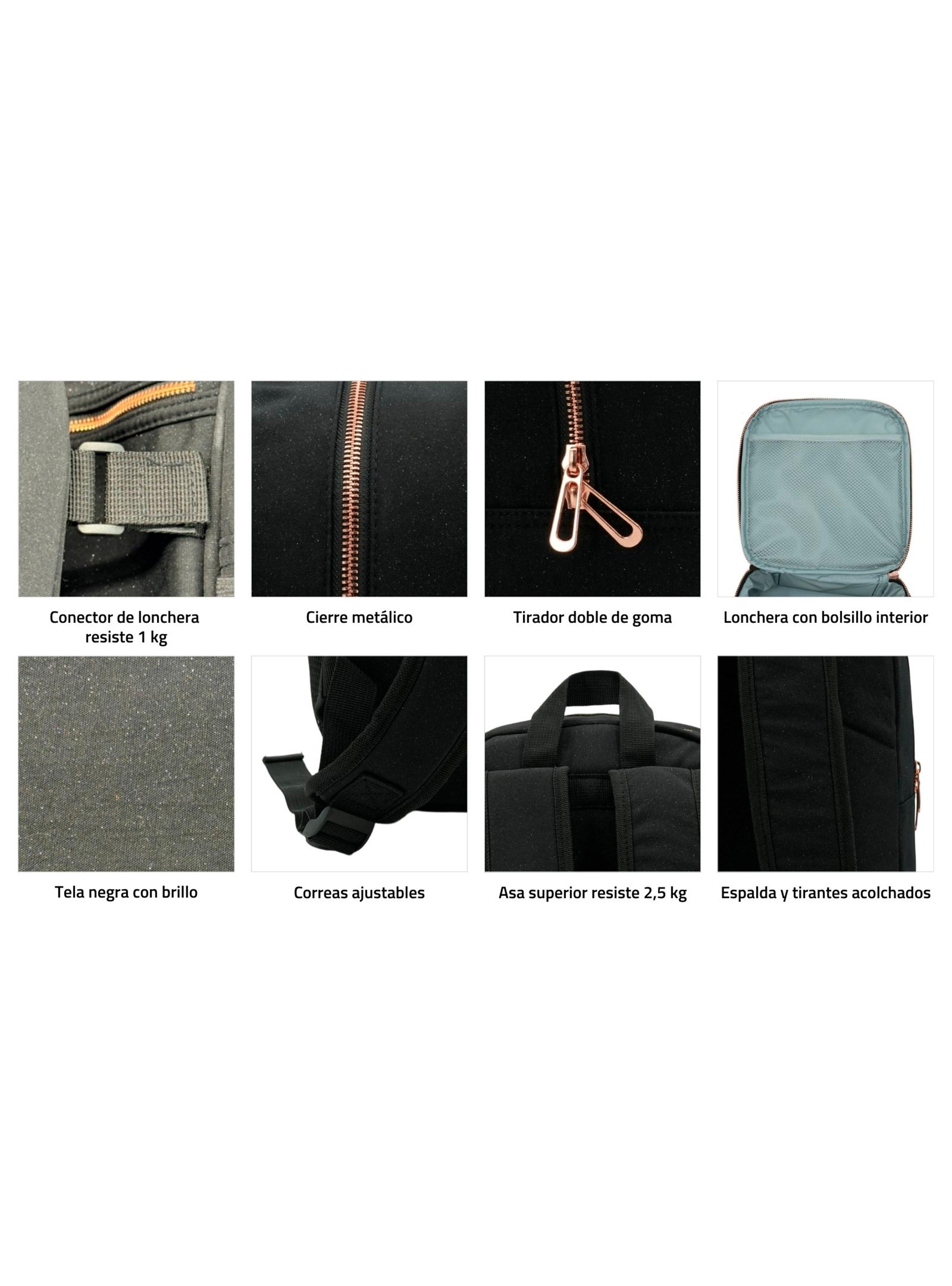 Set Escolar Negro Dream con Cierre Metálico-6