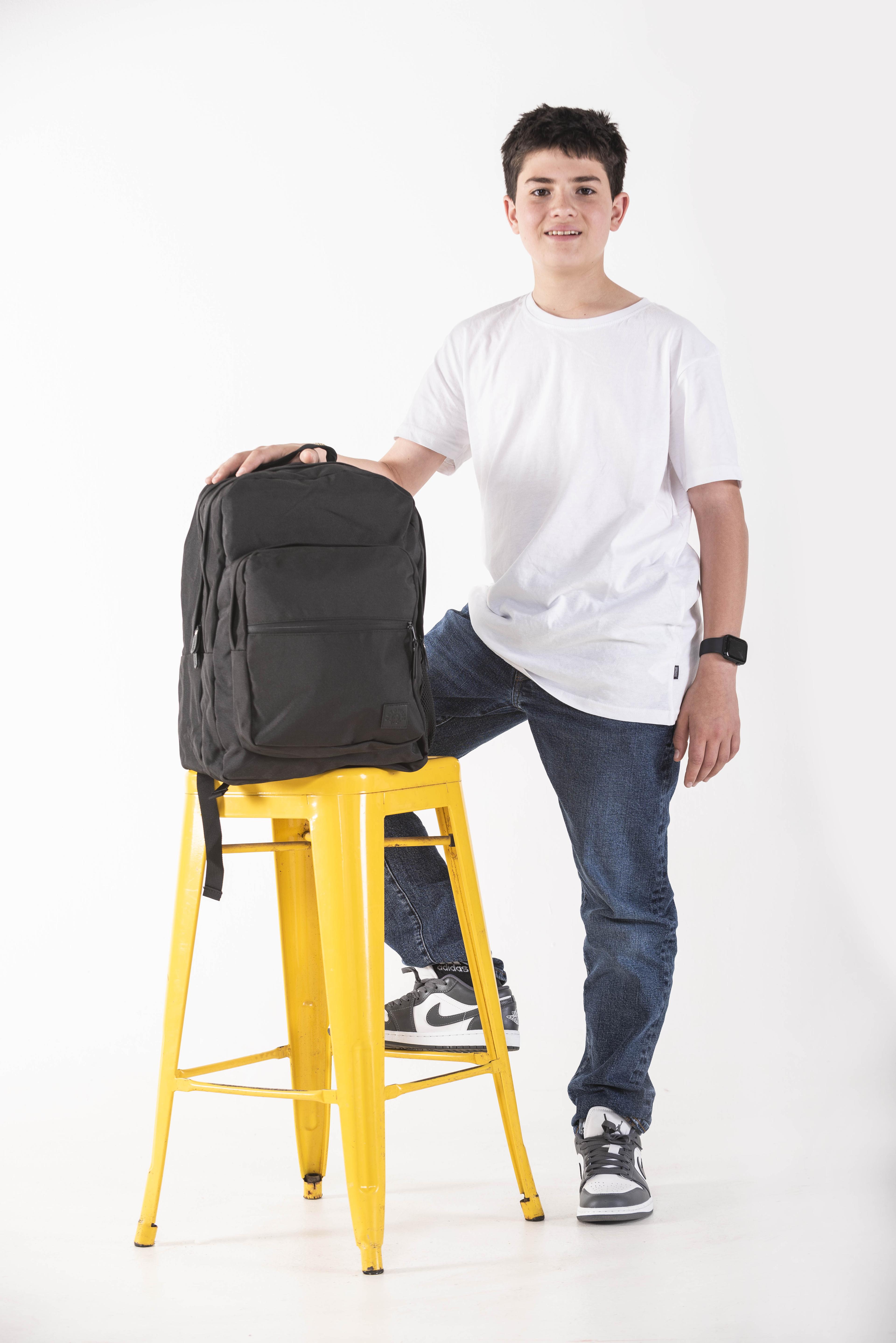 Mochila Full Pocket 2 Compartimentos Black-2