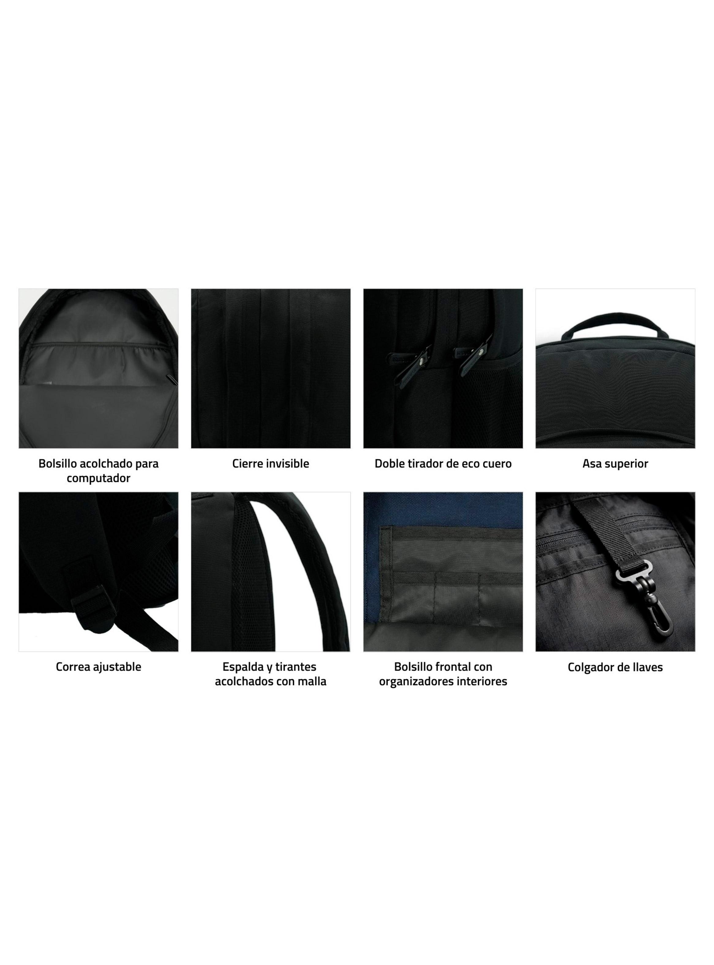 Mochila Full Pocket 2 Compartimentos Black-7