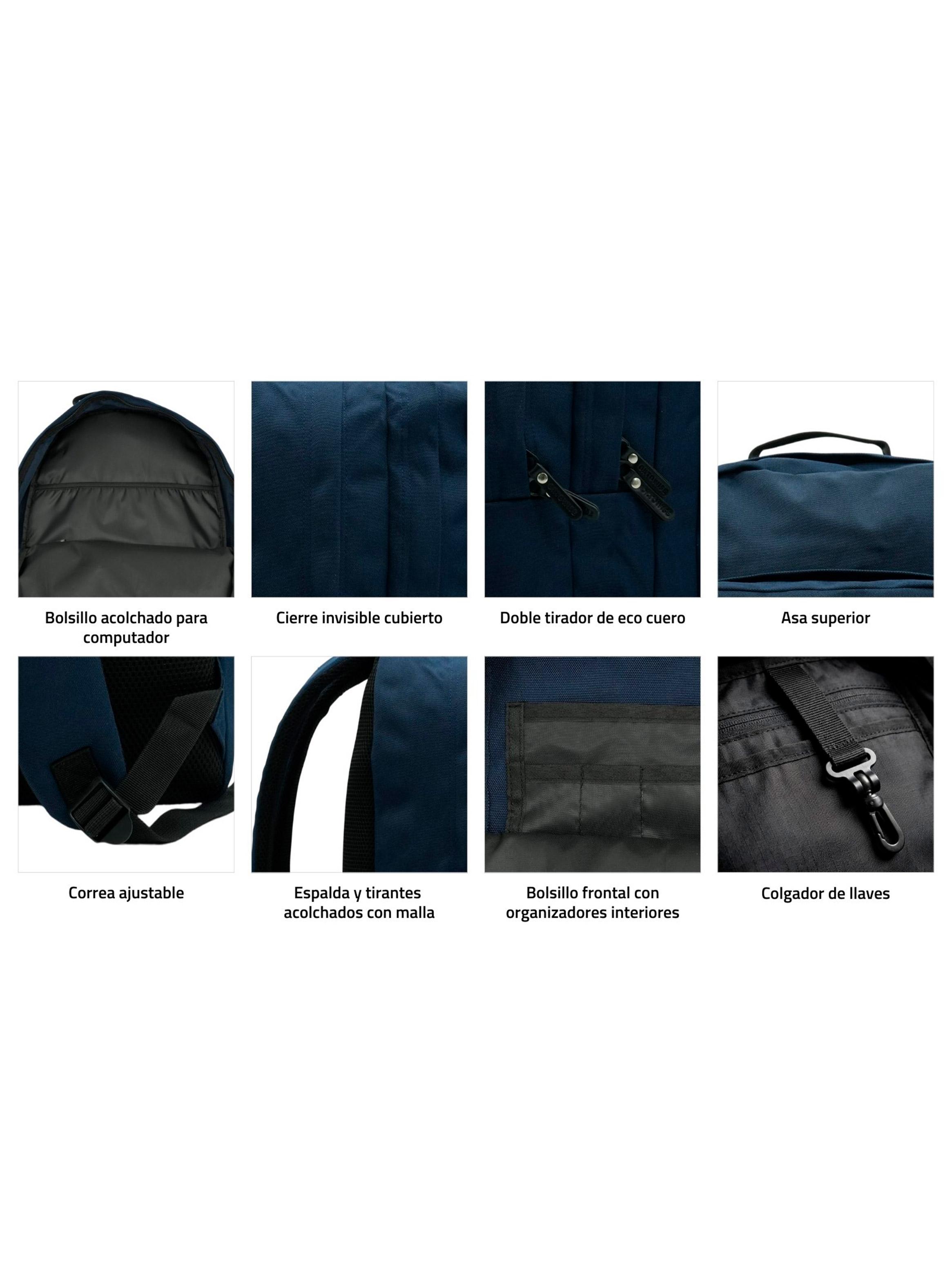 Mochila Full Pocket 2 Compartimentos Navy-7