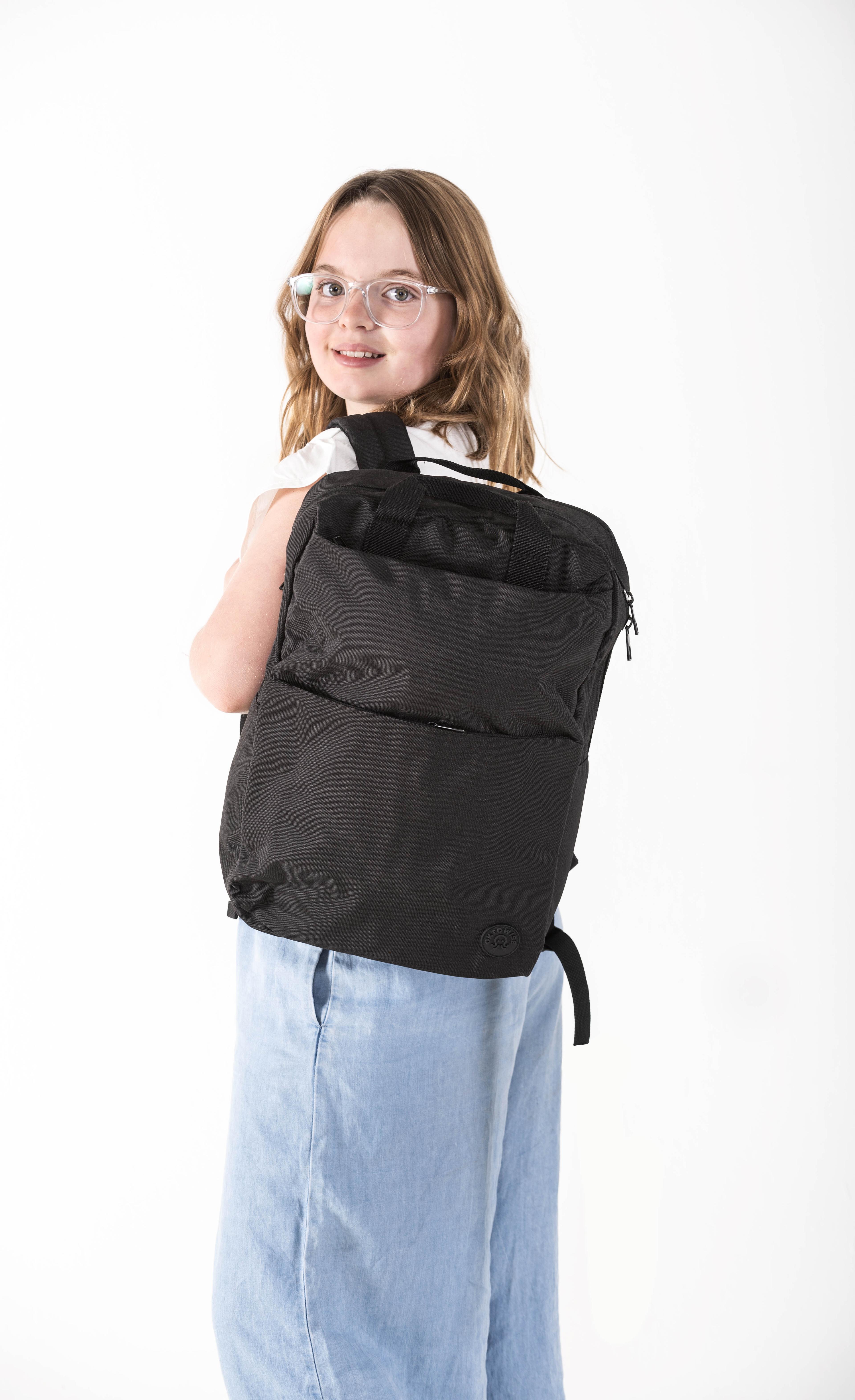 Mochila Campus Doble Compartimento Black-2