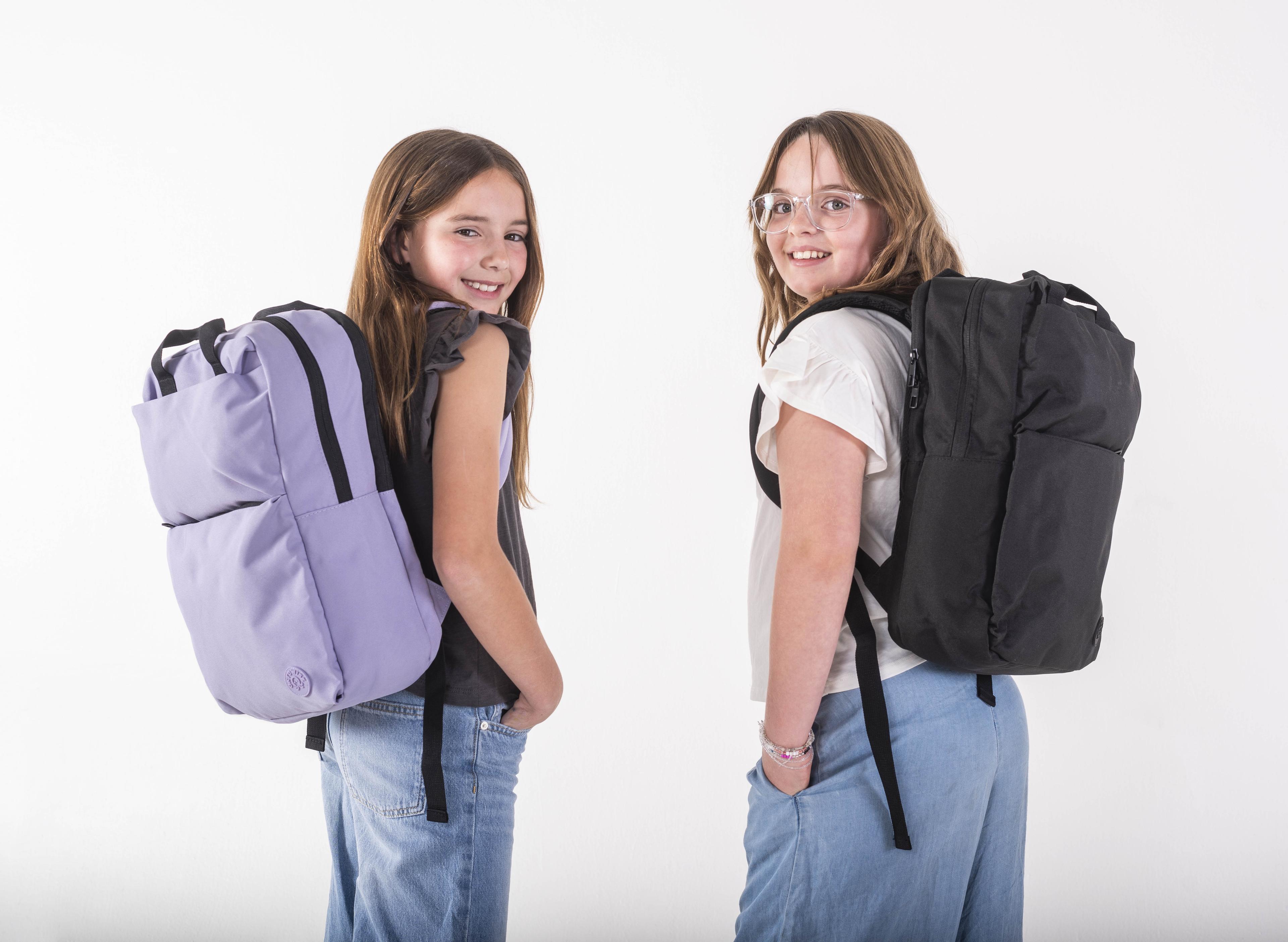 Mochila Campus Doble Compartimento Black-5