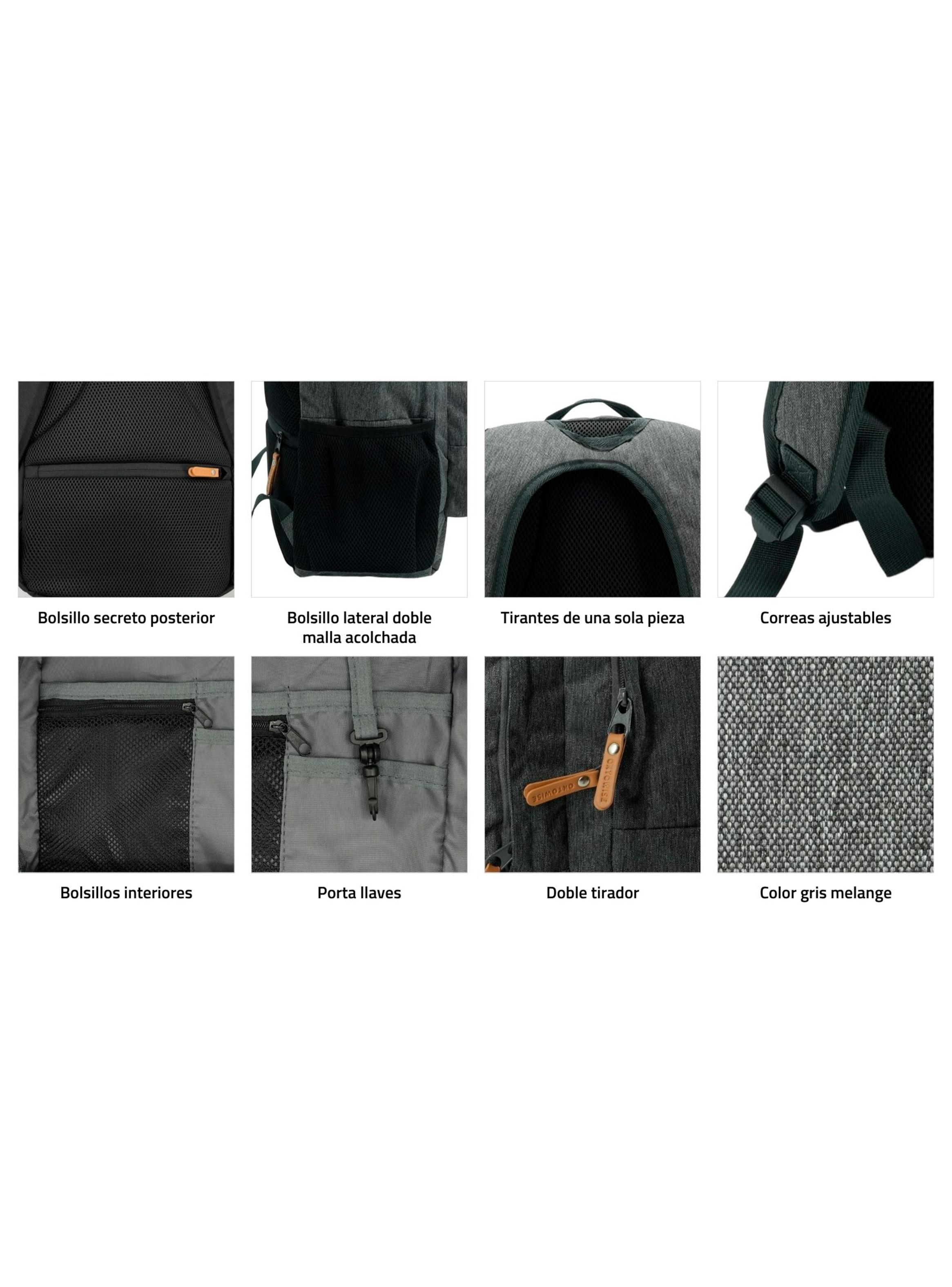 Mochila Oxford Gris-7