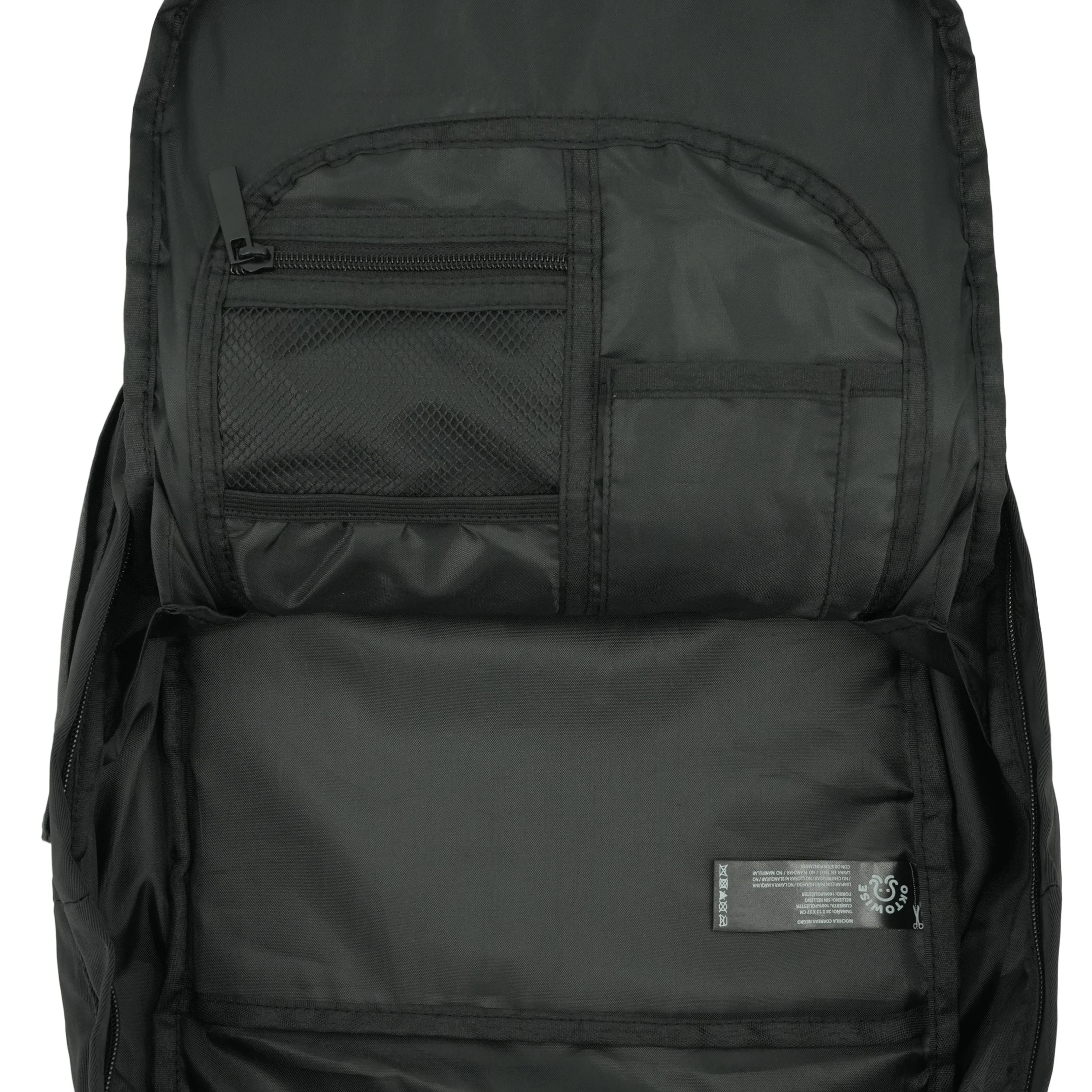 Mochila Praga Doble Asa de Algodón Black-4