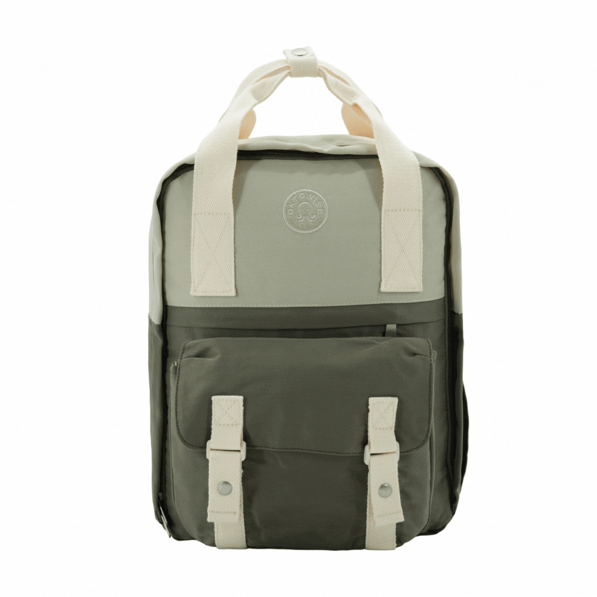 Mochila Praga Sand Doble Tono-6