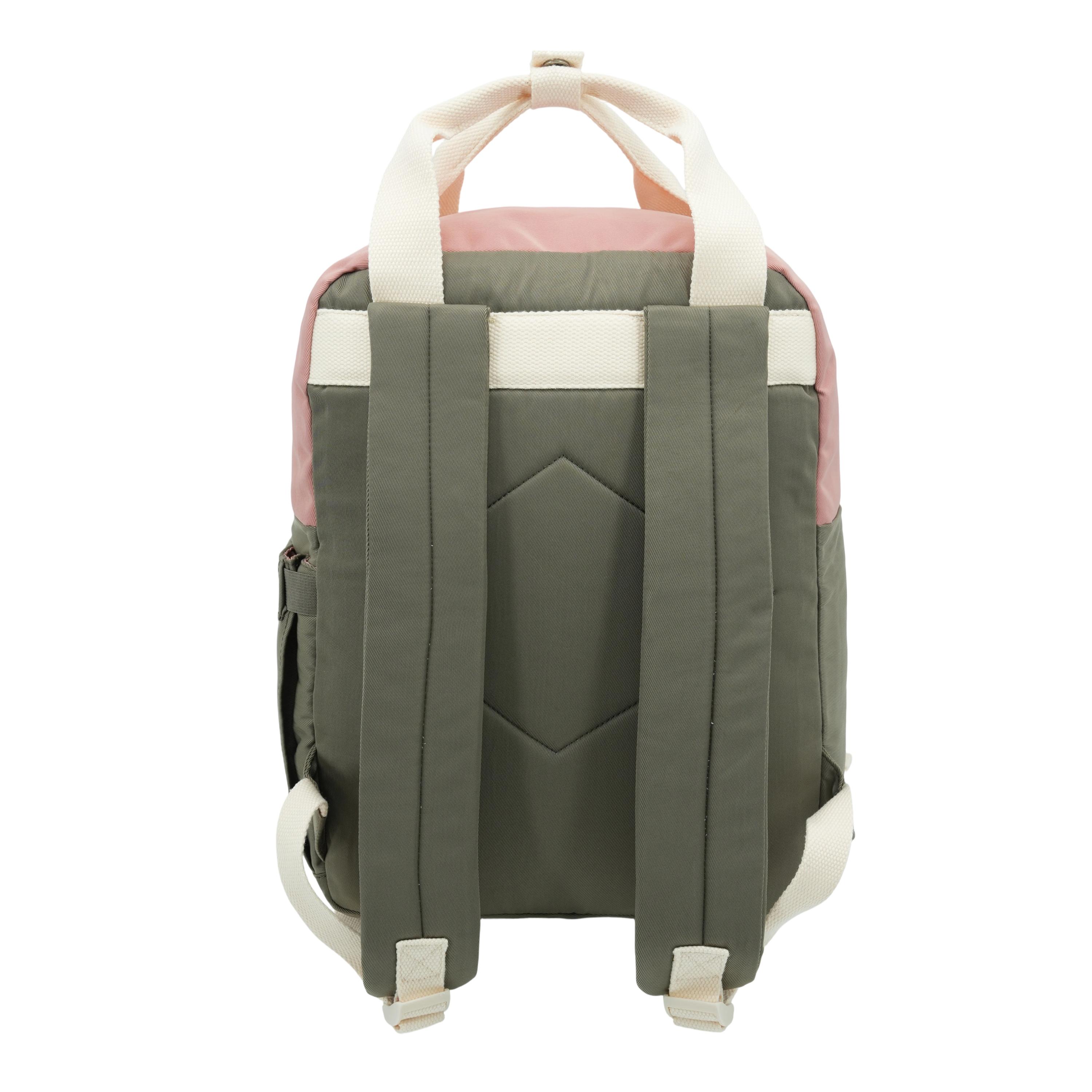 Mochila Praga Rosado con Café-3