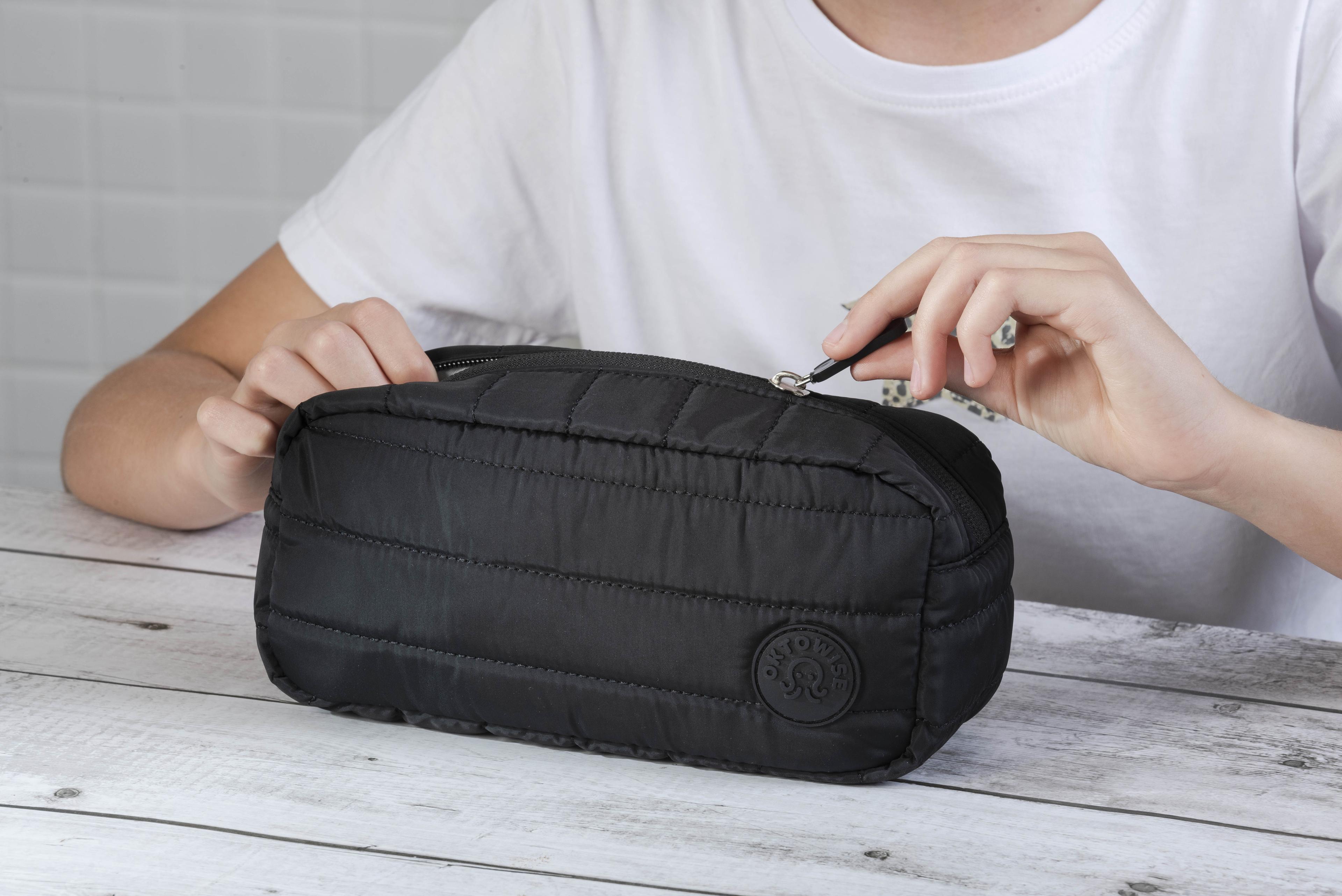 Estuche Acolchado 2 Bolsillos Cloud Black-2