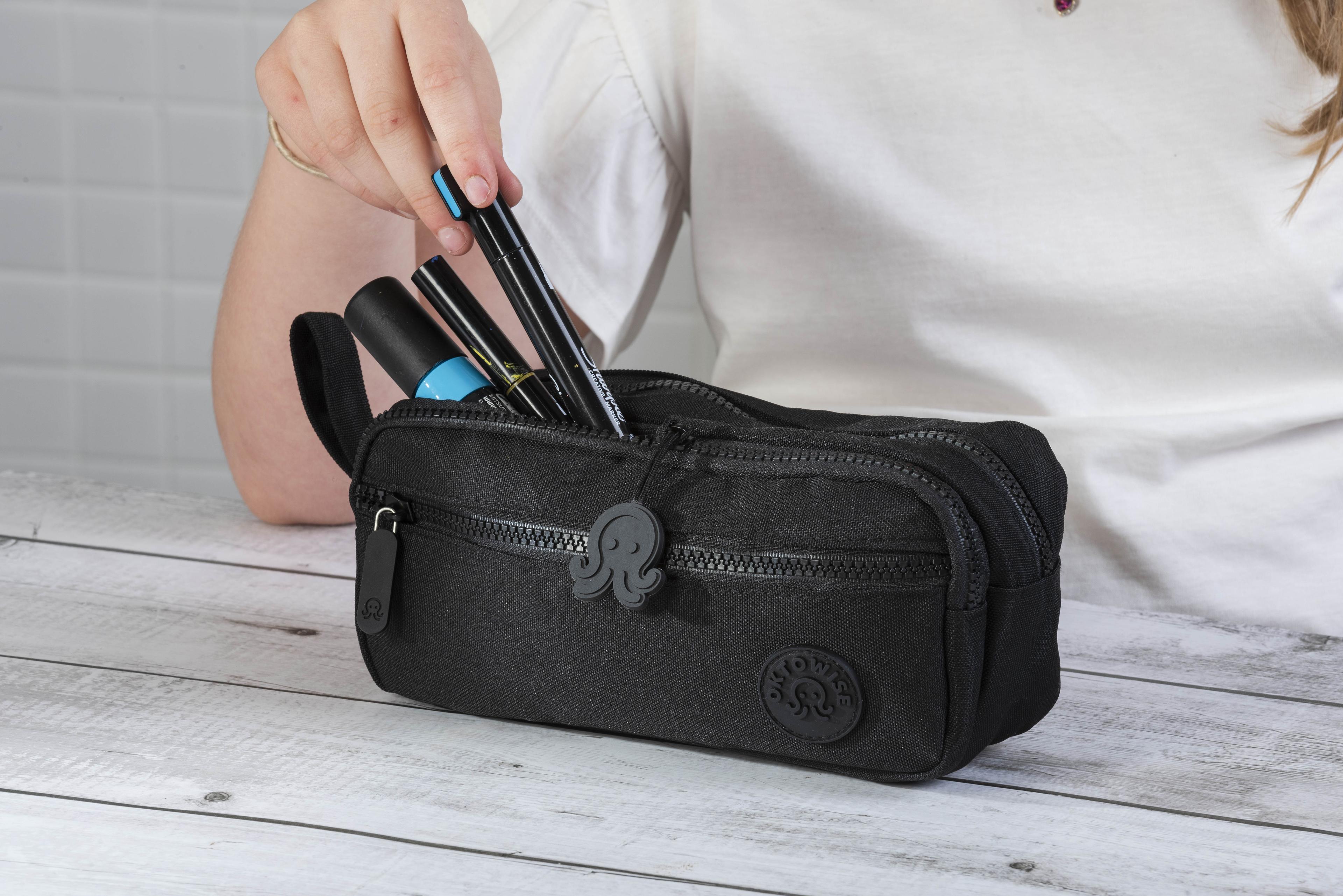 Estuche Tres Bolsillos Pixer Black-2