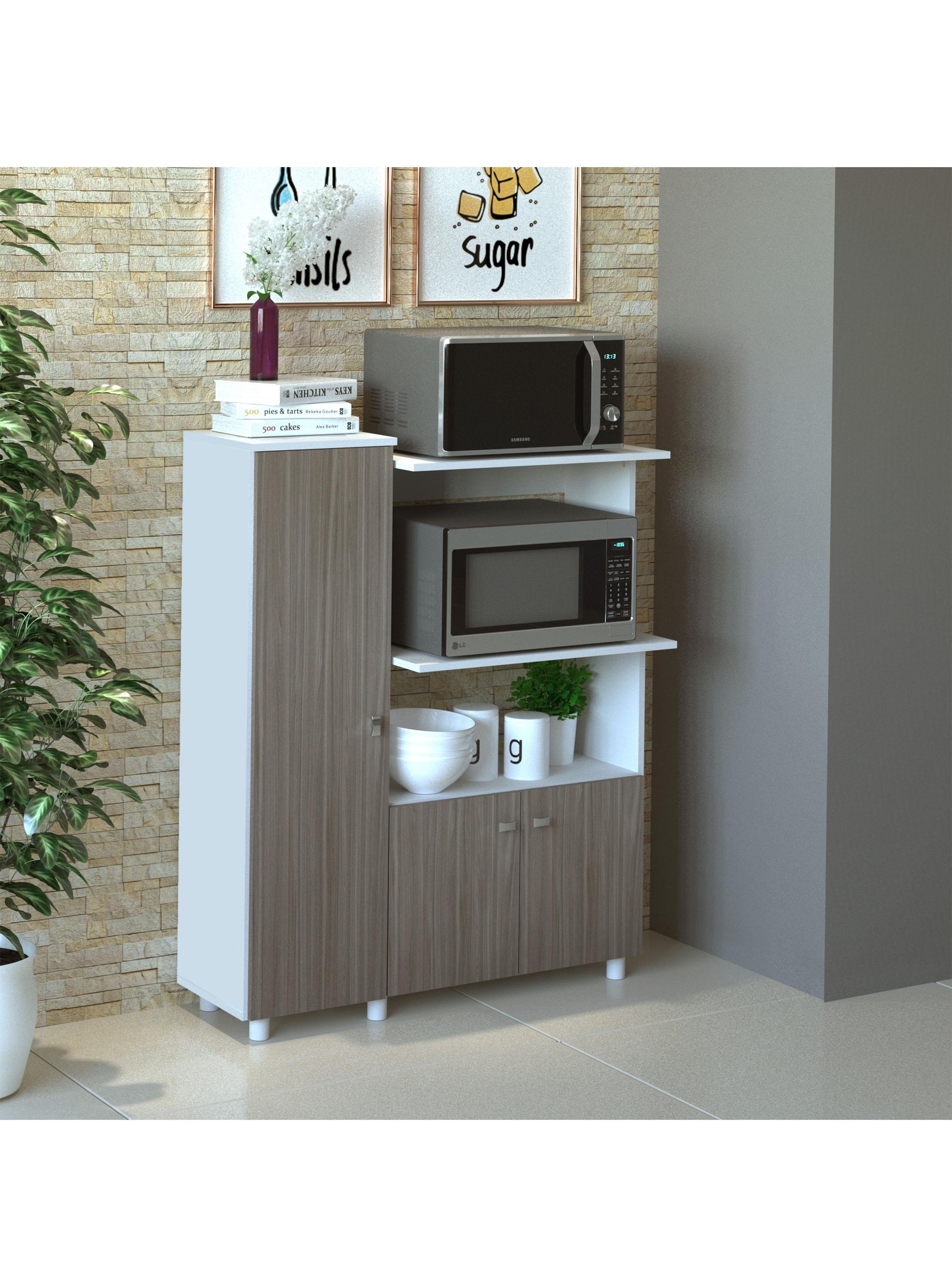 Organizador Cocina 3 Puertas Blanco Carvalho-5