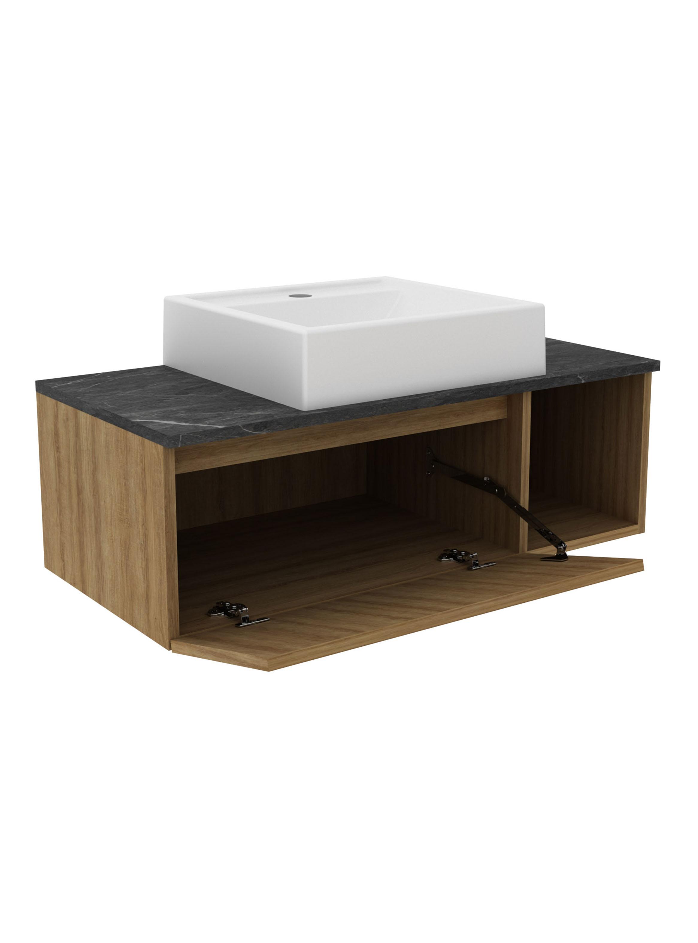 Mueble Baño Aéreo con 1 Puerta y Lavamanos-3