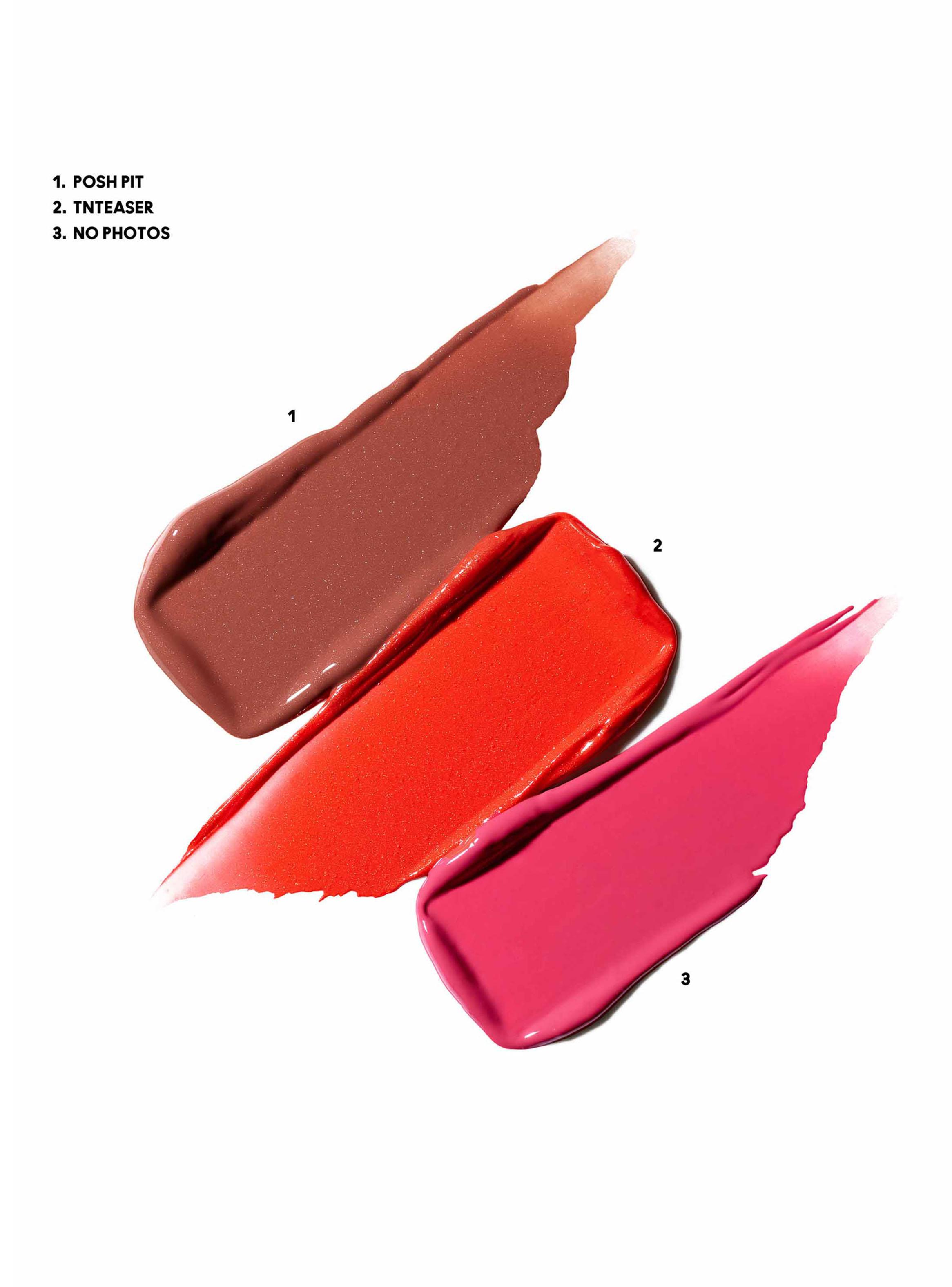 Set de Maquillaje de Labios MAC Wildest Gleams Mini Lustreglass Lip Trio-2