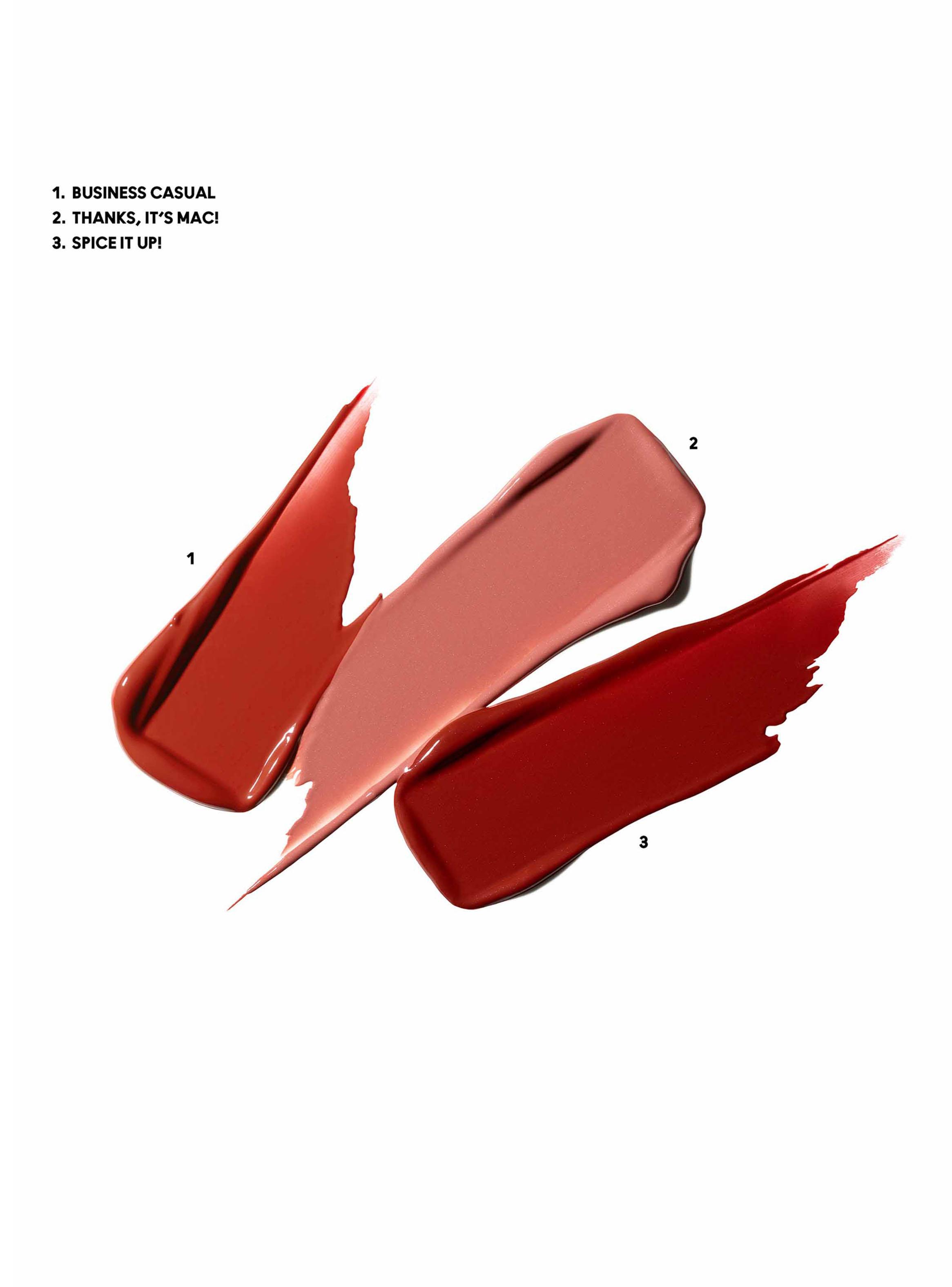 Set de Maquillaje de Labios MAC Wildest Gleams Mini Lustreglass Lip Trio-2