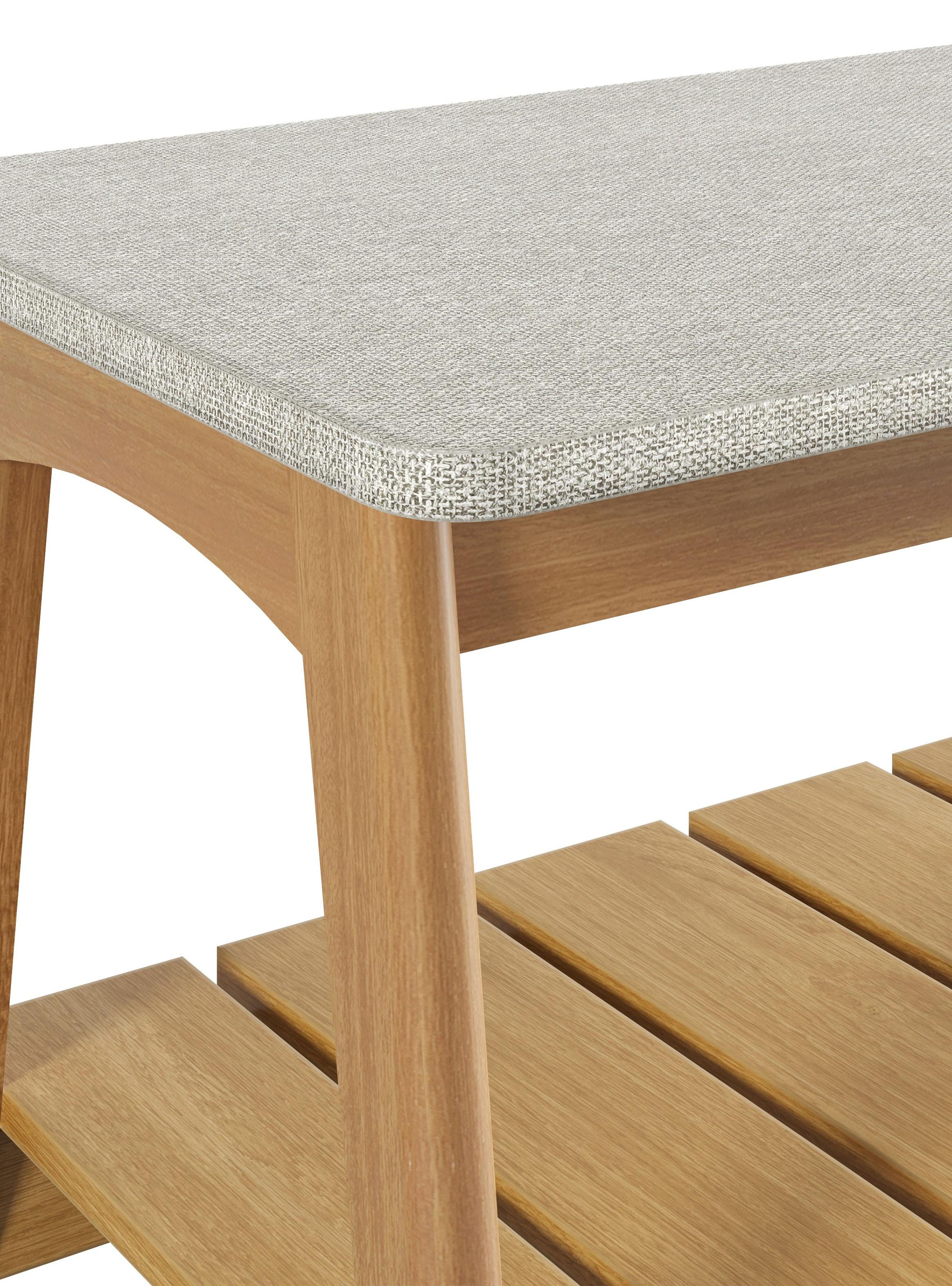 Banqueta Serra Café-beige 45x100x40 cm-2