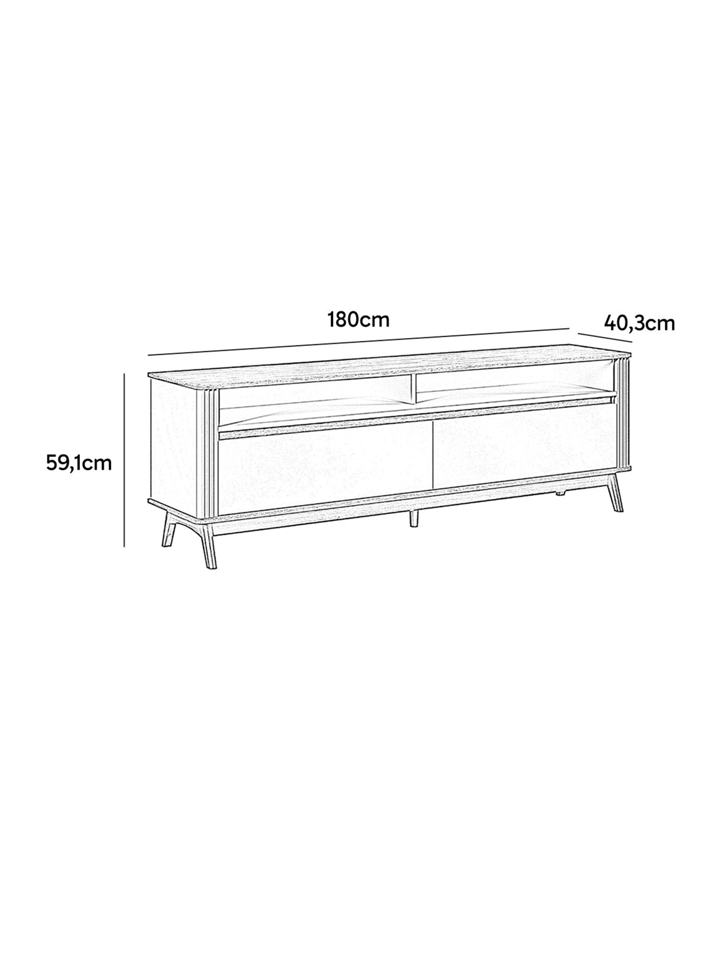 Rack TV 75' Olmo 180 cm Verde-1