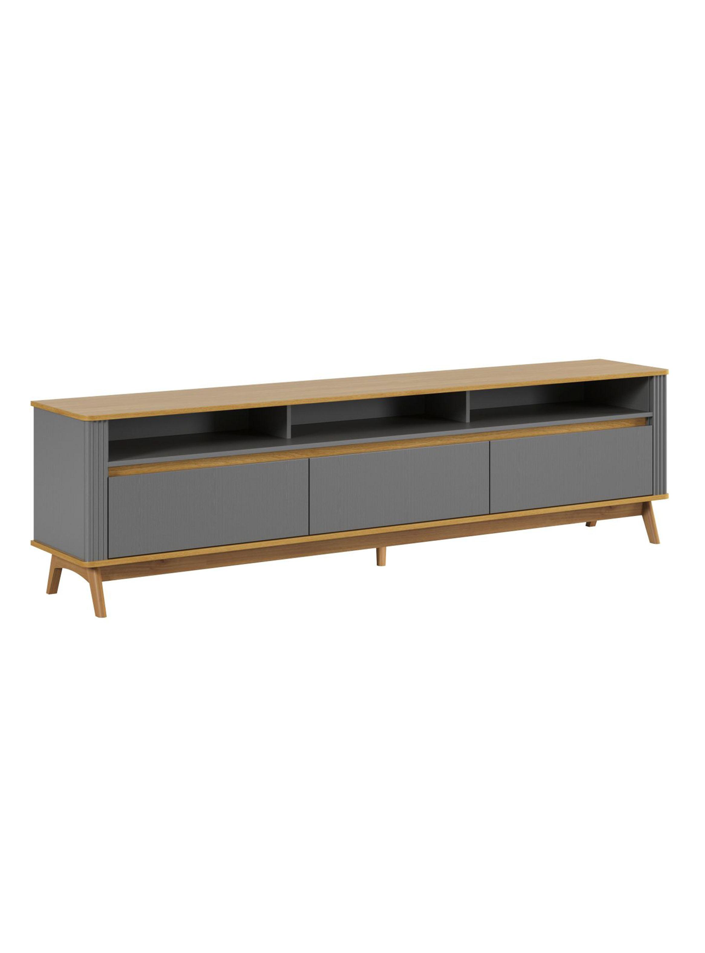 Rack TV 75' Olmo 220 cm Gris-0