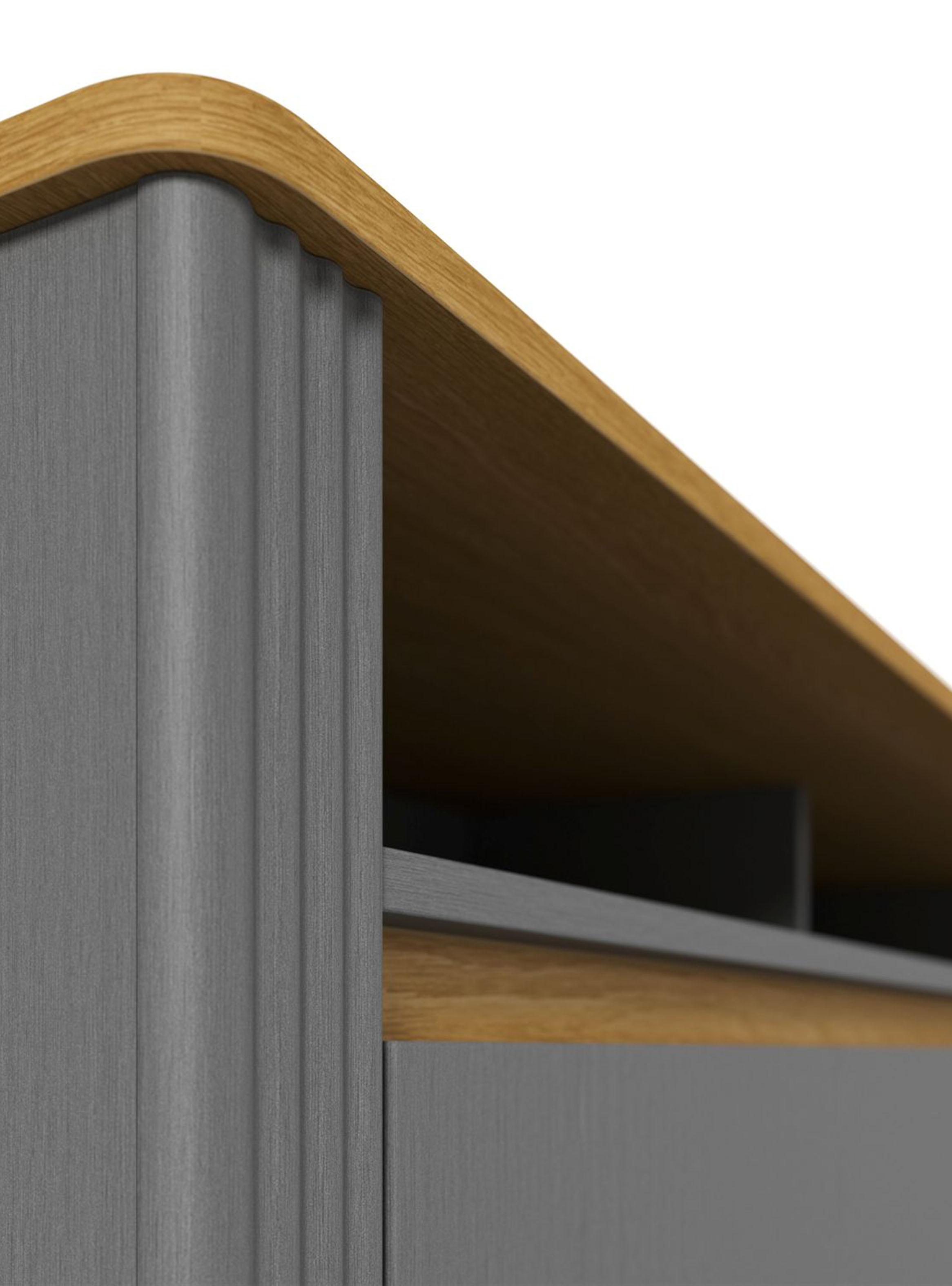 Rack TV 75' Olmo 220 cm Gris-3