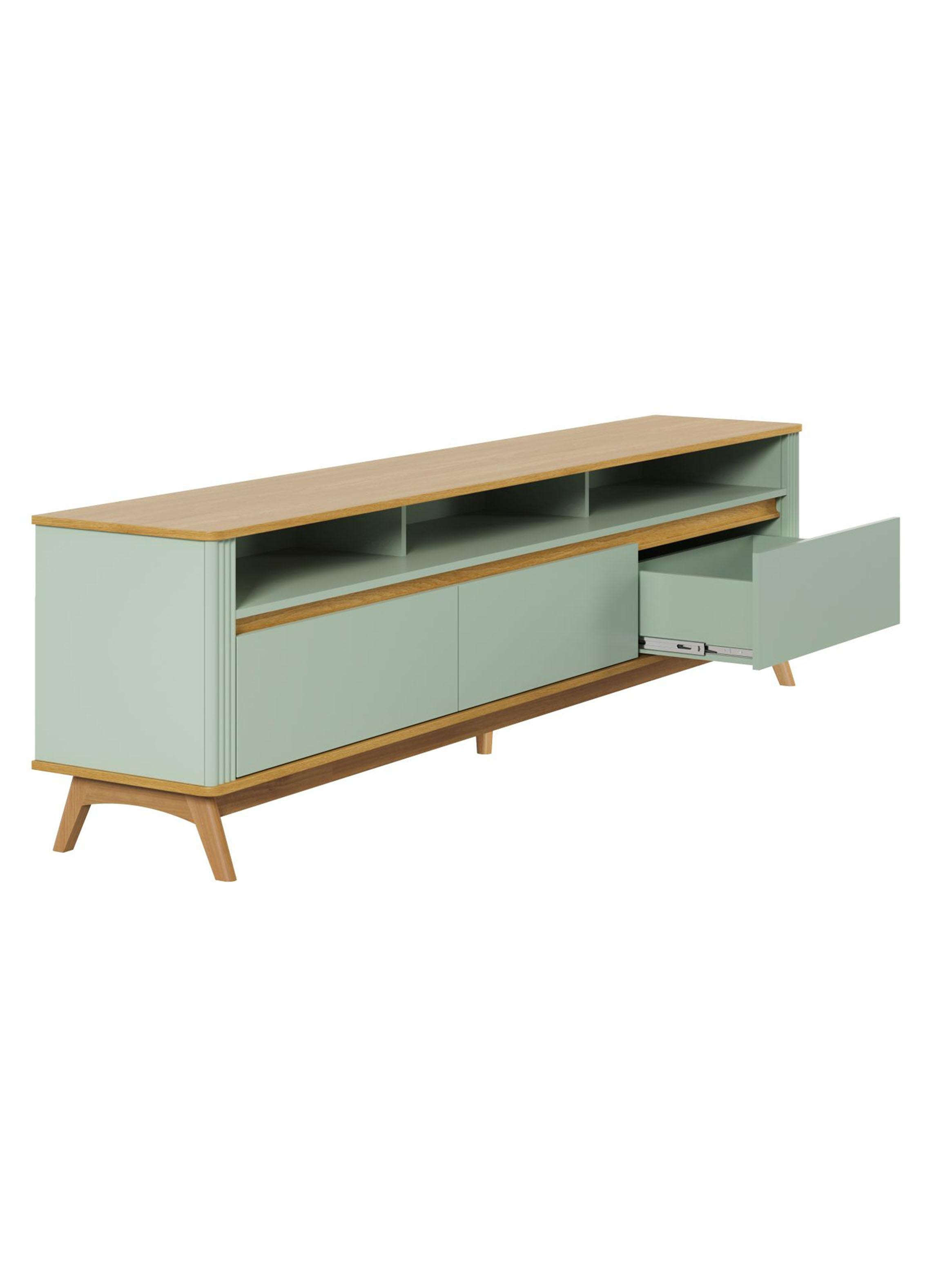 Rack TV 75' Olmo 220 cm Verde-2