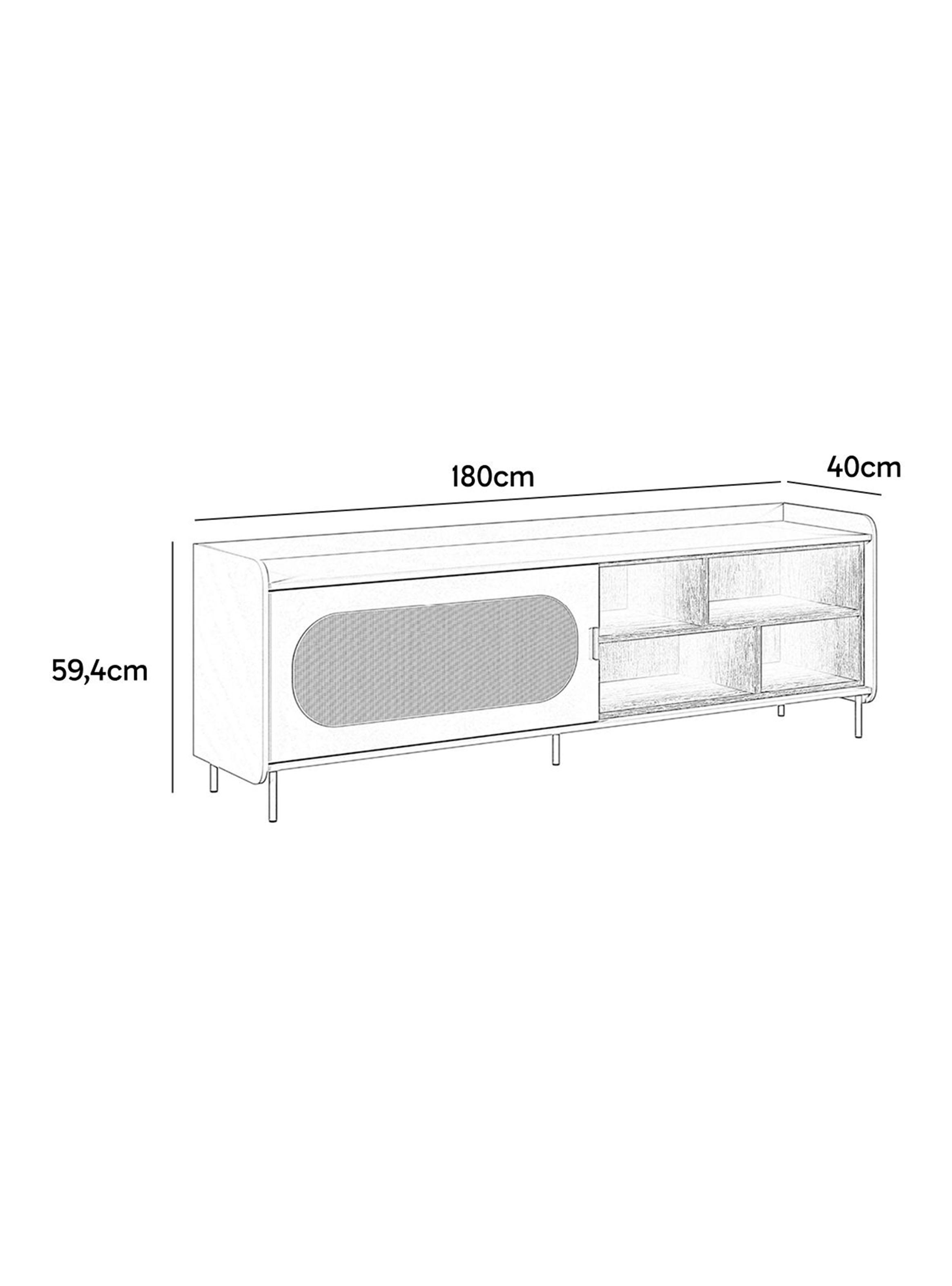 Rack TV 75' Noa 180 cm Verde-1